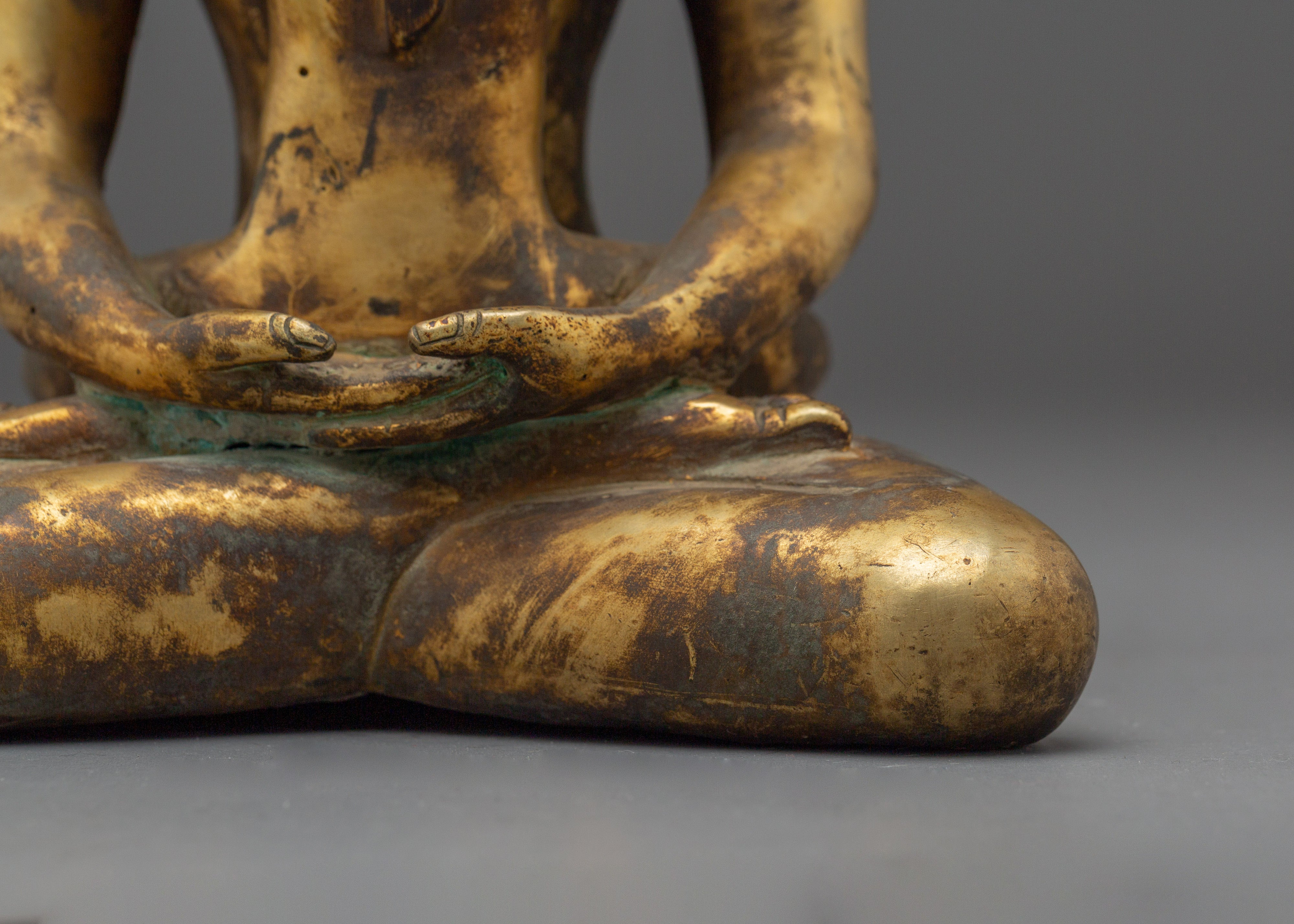 Samantabhadra Copper and Gold Plated Statue | Tibetan Yab Yum Artwork