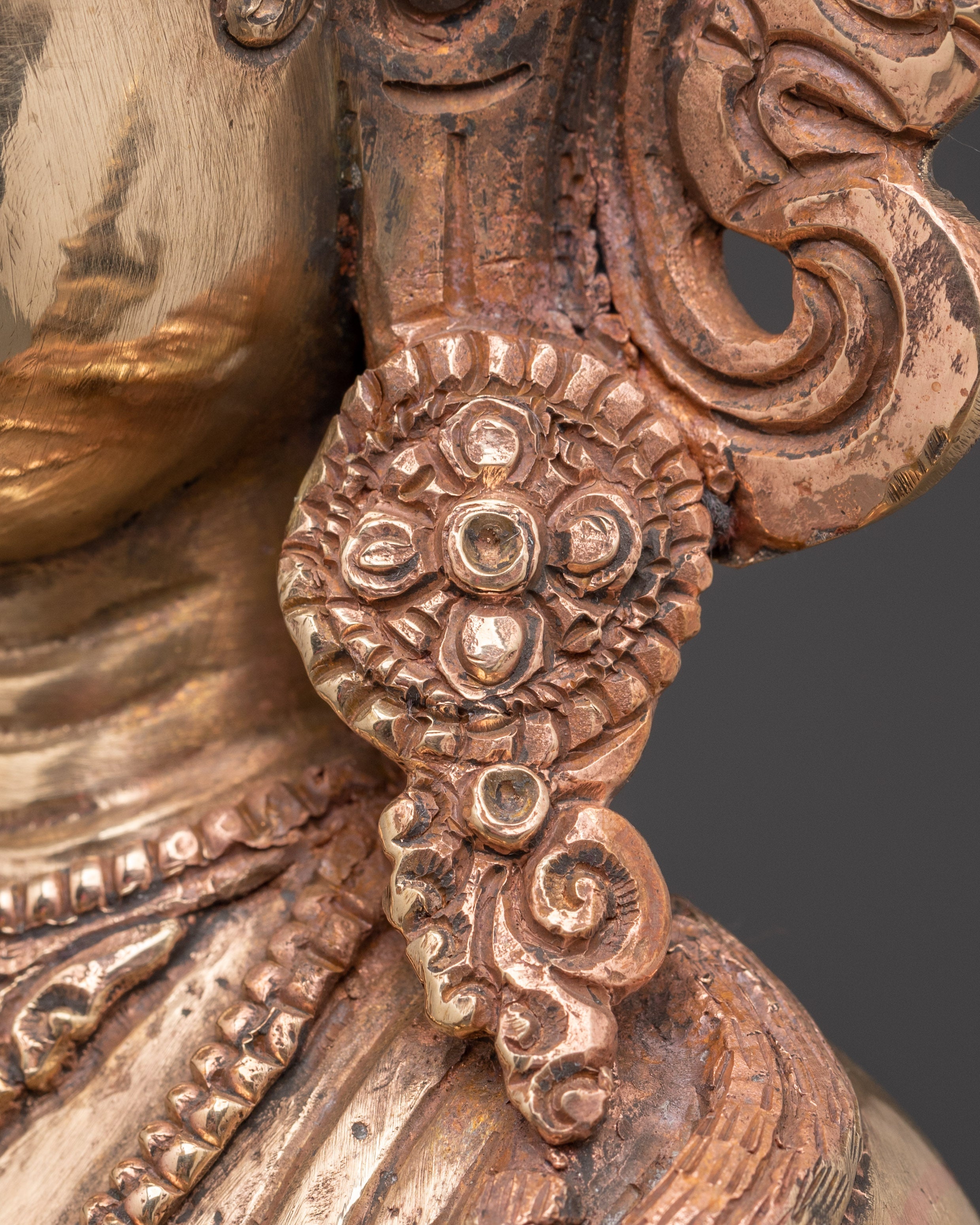 Laxmi Goddess of Wealth Statue | Buddhist Style Carved Statue