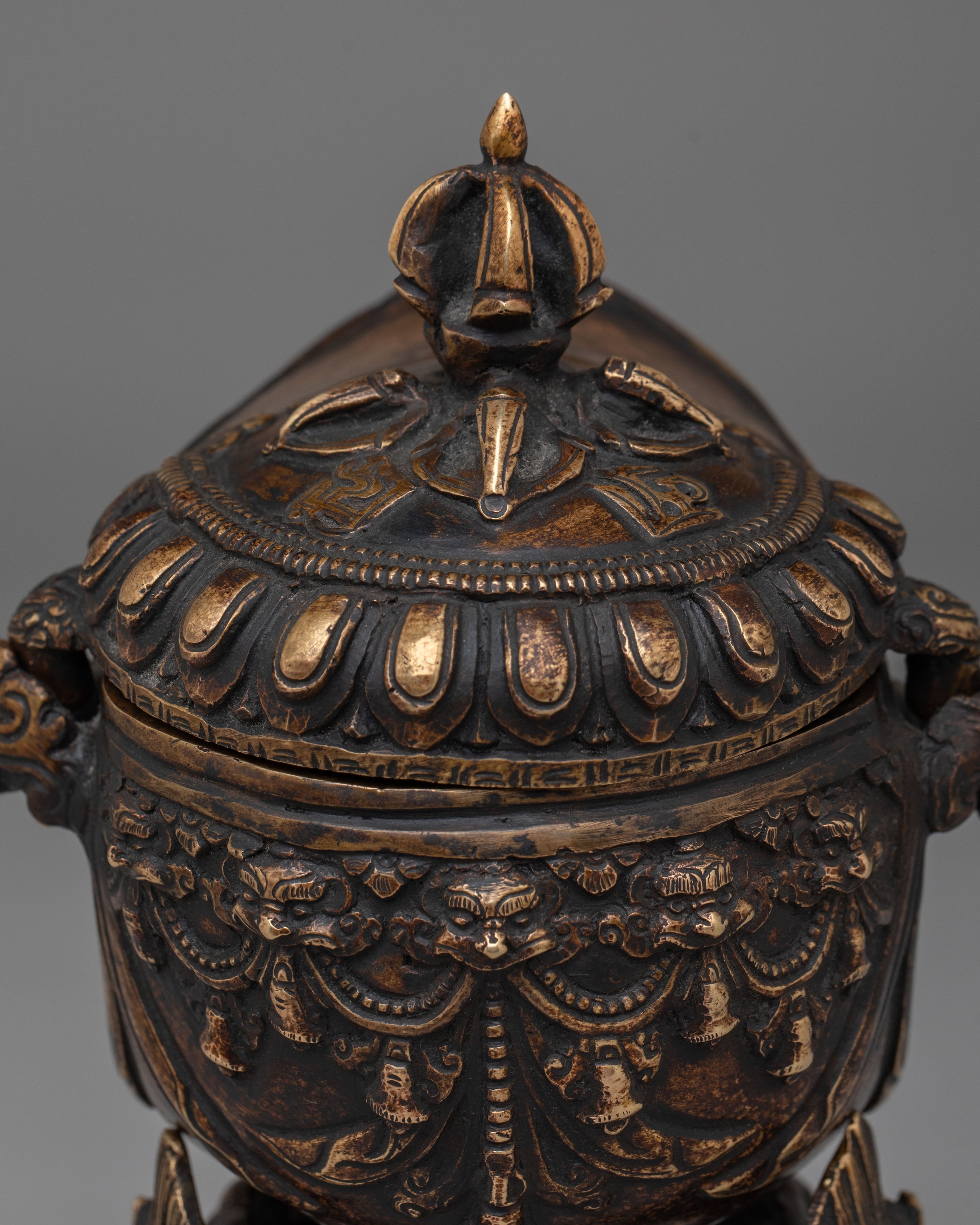Handcrafted Kapala for Ritual | Tibetan Skull Cup