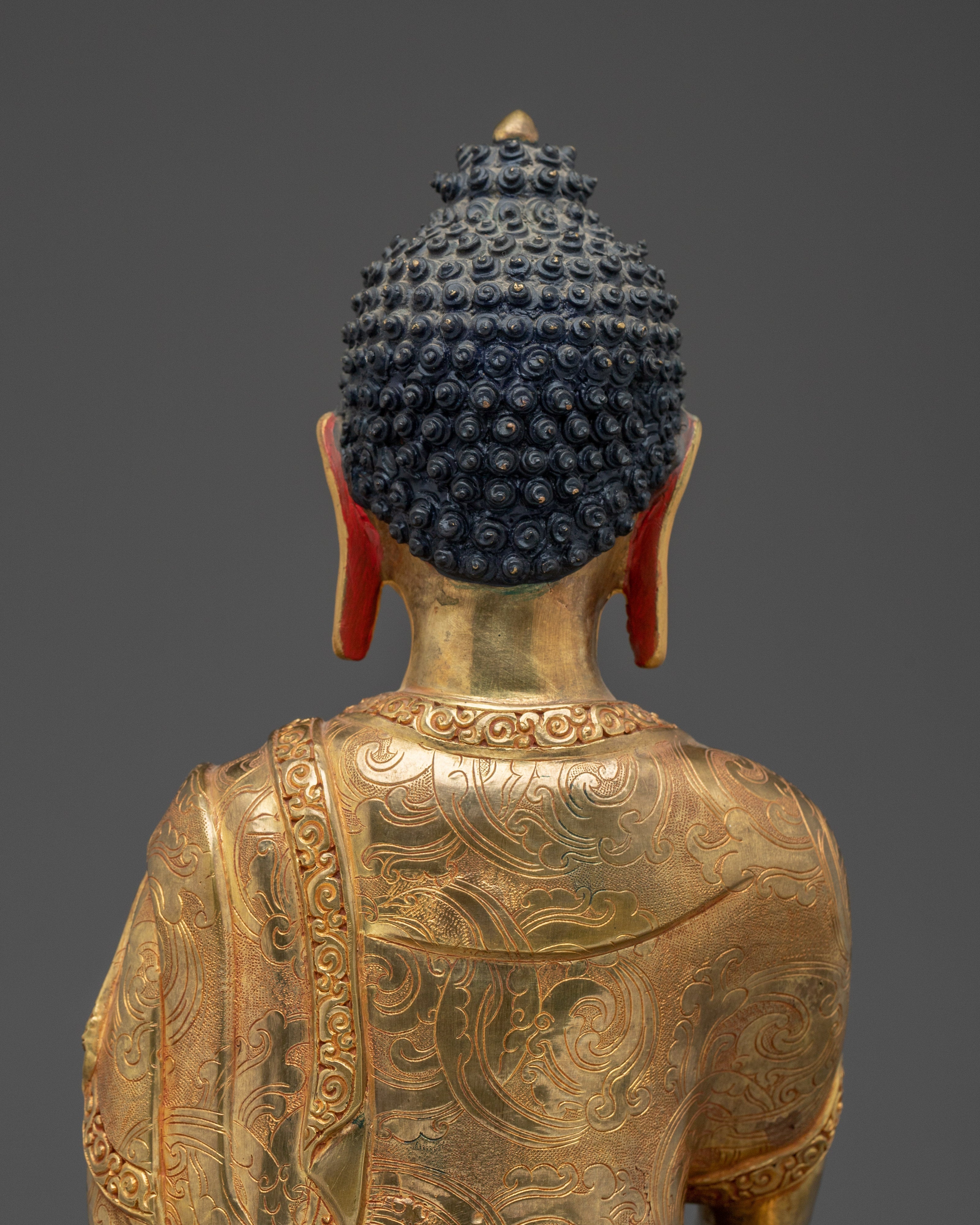 Handcrafted Shakyamuni buddha Spiritual Decor | Tibetan Art