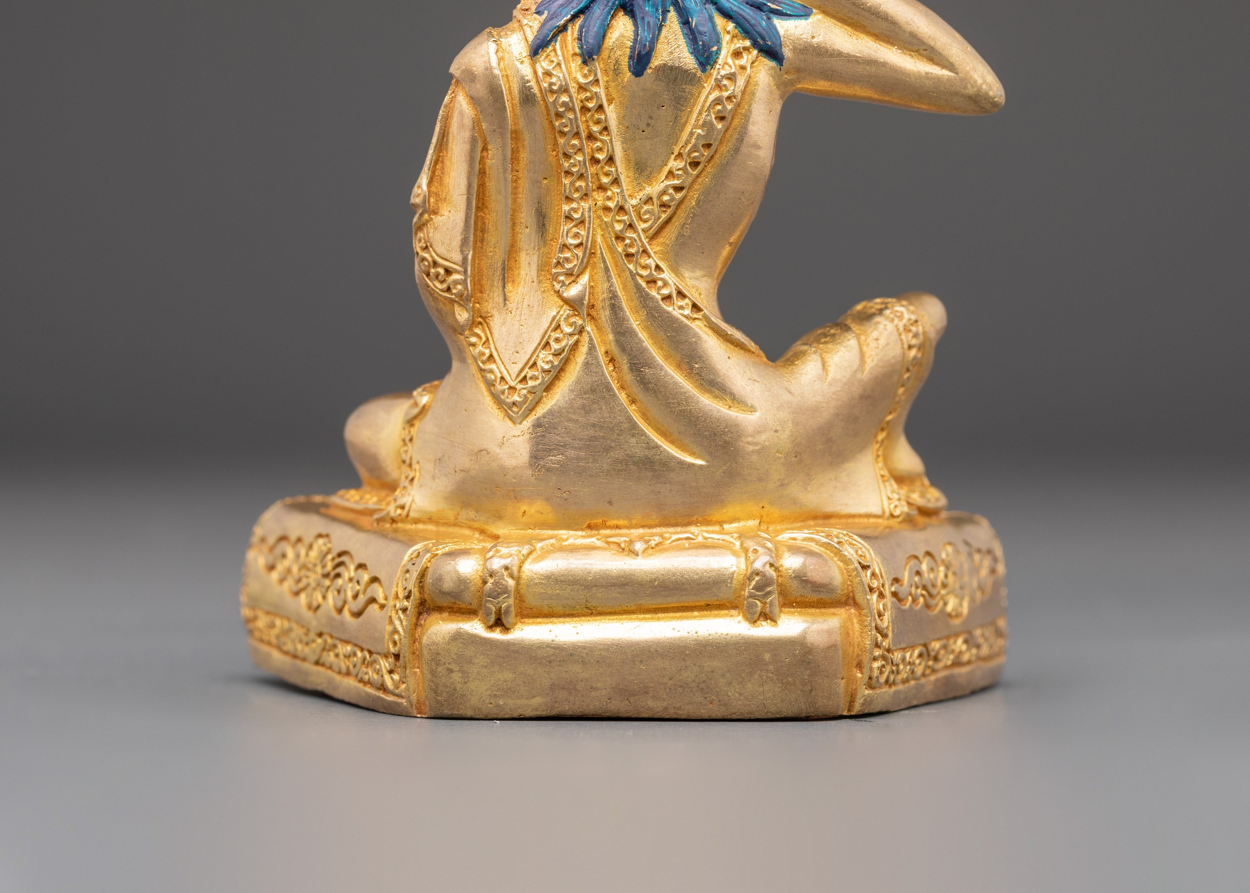 Tibetan Milarepa Figurine | Copper Statue of Great Yogi