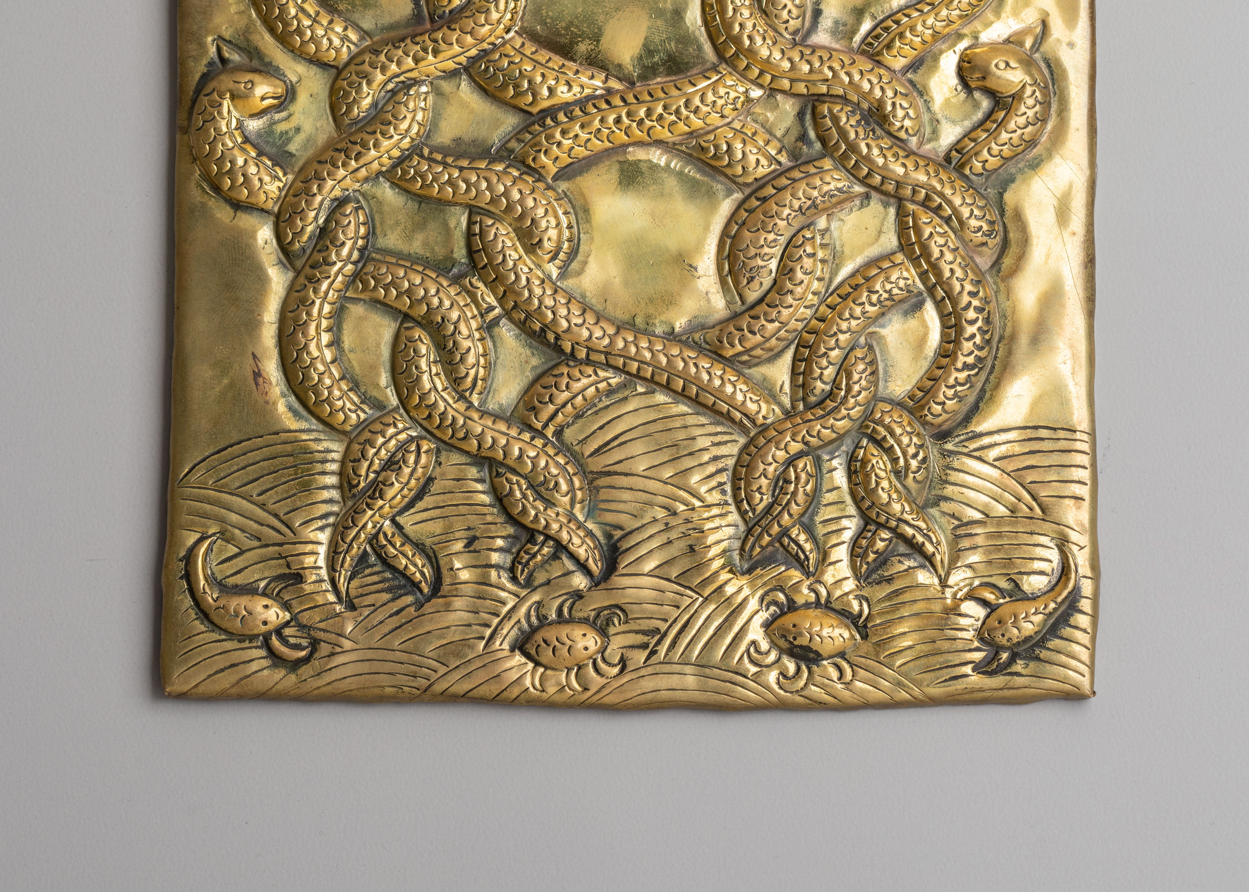 Mythological Naag Wall Hanging | Sacred Serpent Art for Protection and Meditation