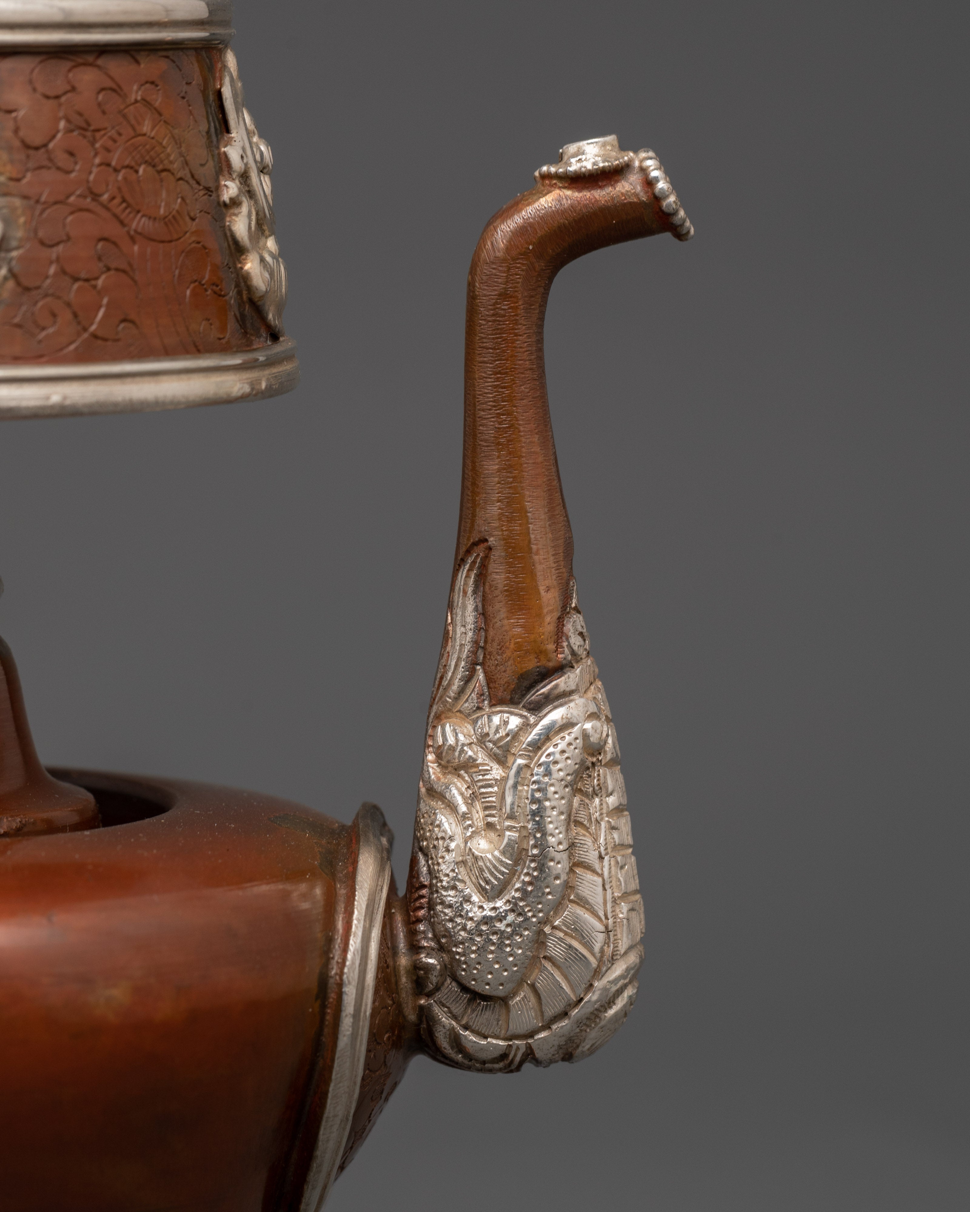 Tibetan Bhumba Water Offering Vase | Handmade Altar Decor for Meditation, Rituals and Blessing