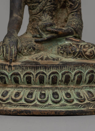 Shakyamuni Buddha Enlightened Master Copper Statue
