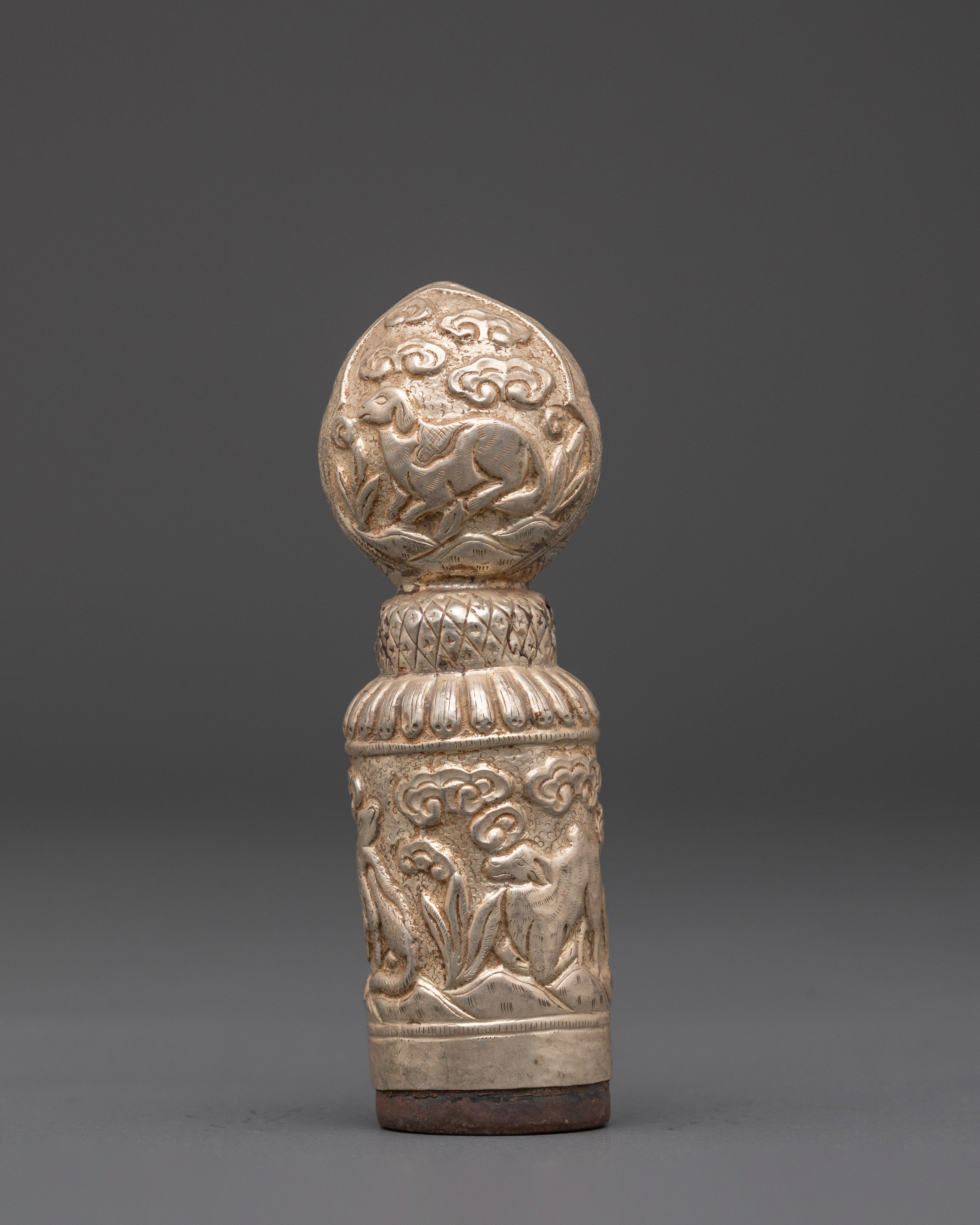 Buddhist Auspicious Seal | Sacred Tibetan Ritual Artifact