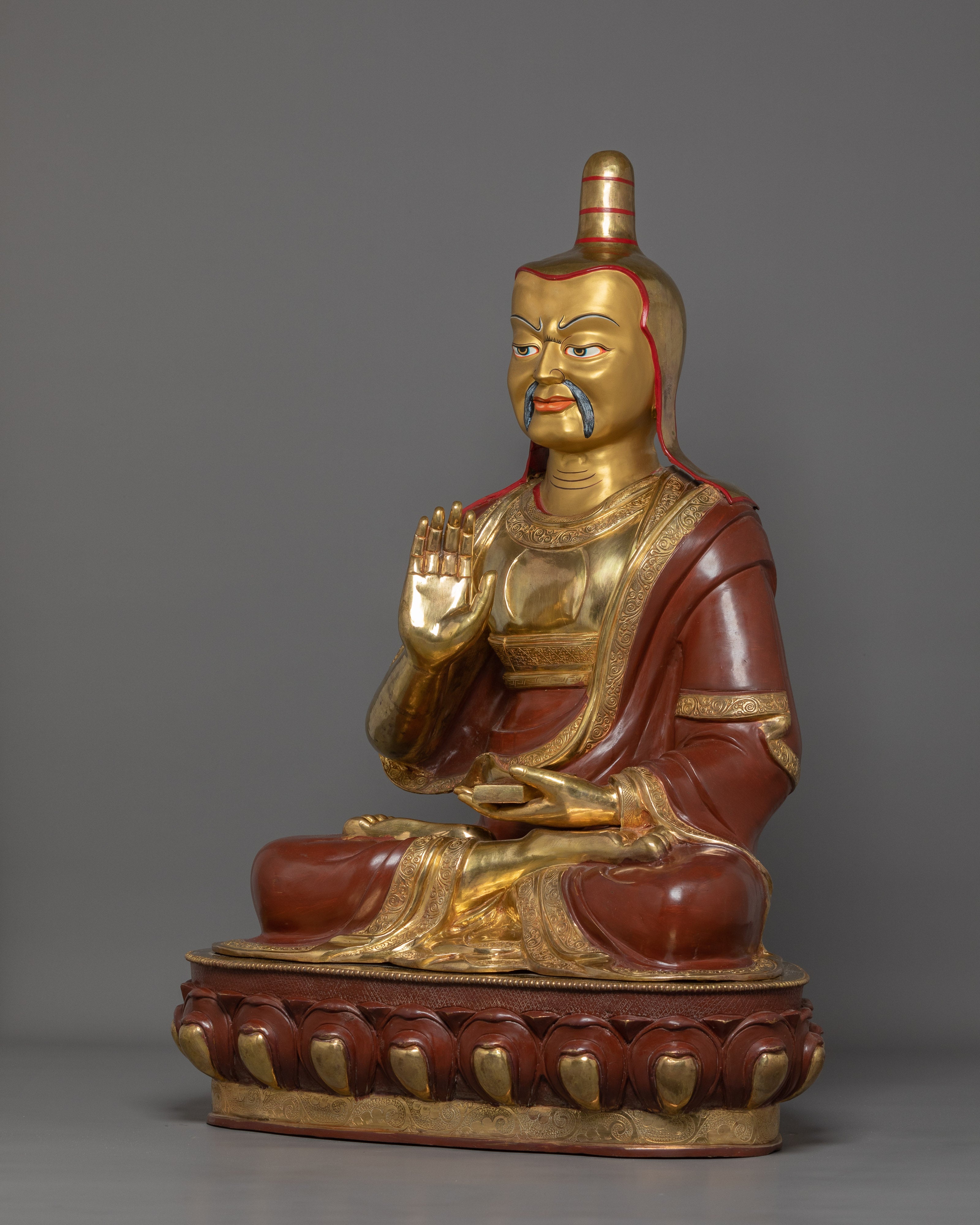 Tibetan Buddhist Santaraksita Statue | Buddhist Monk and Teacher of Dharma