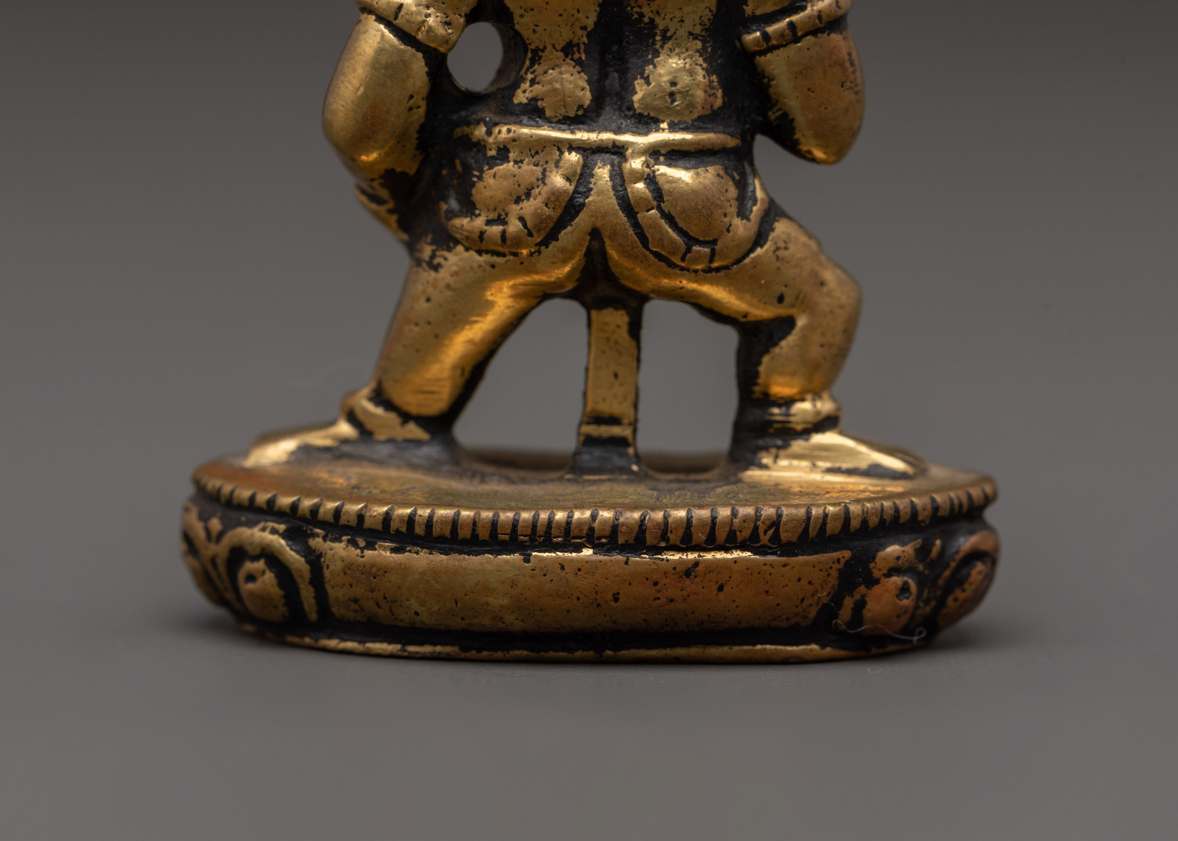 Tibetan Black Dzambhala Statue | Wealth Deity Sculpture for Prosperity & Abundance