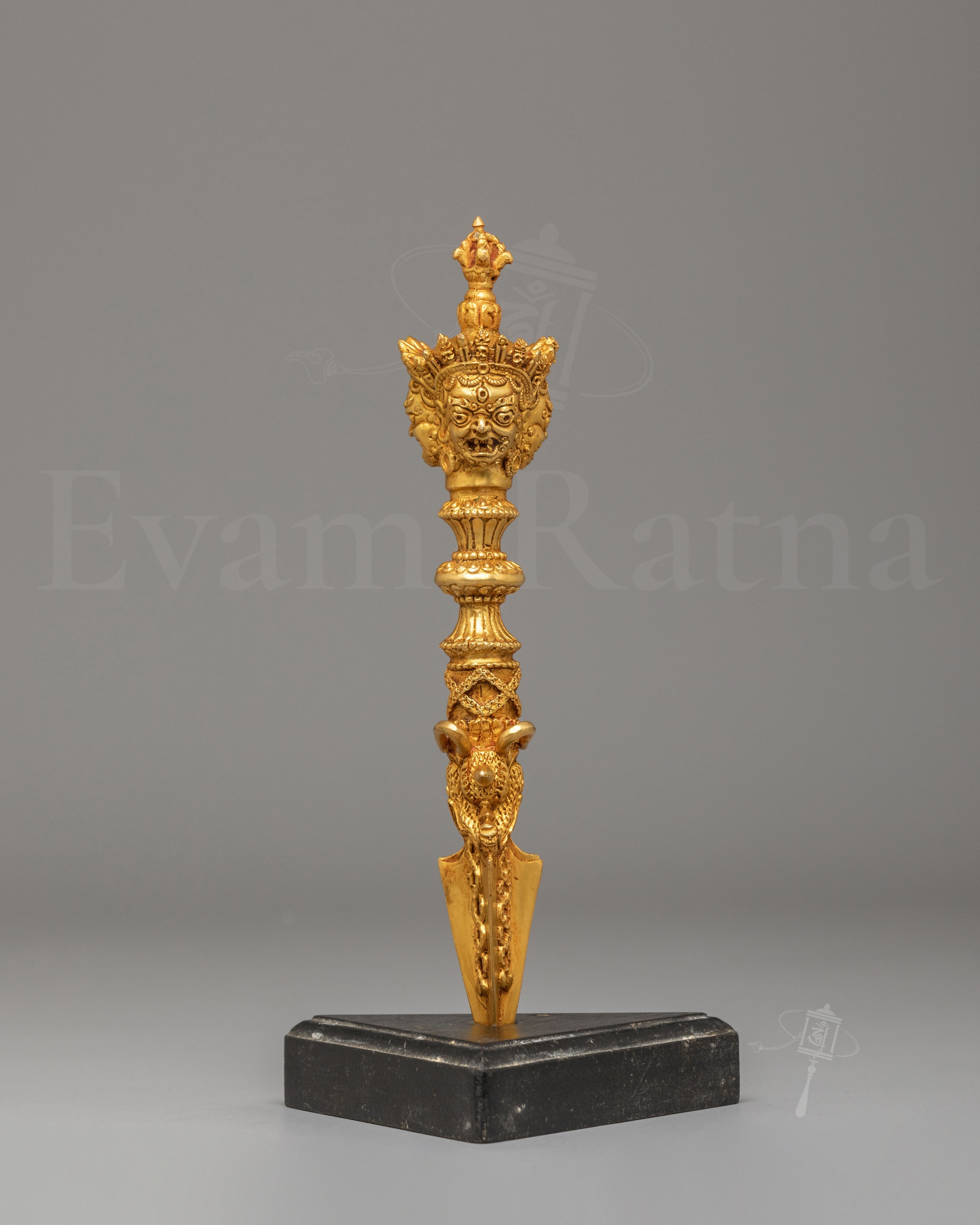 Traditional Tibetan Ritual Dagger Phurba | Sacred Tool for Spiritual Practice