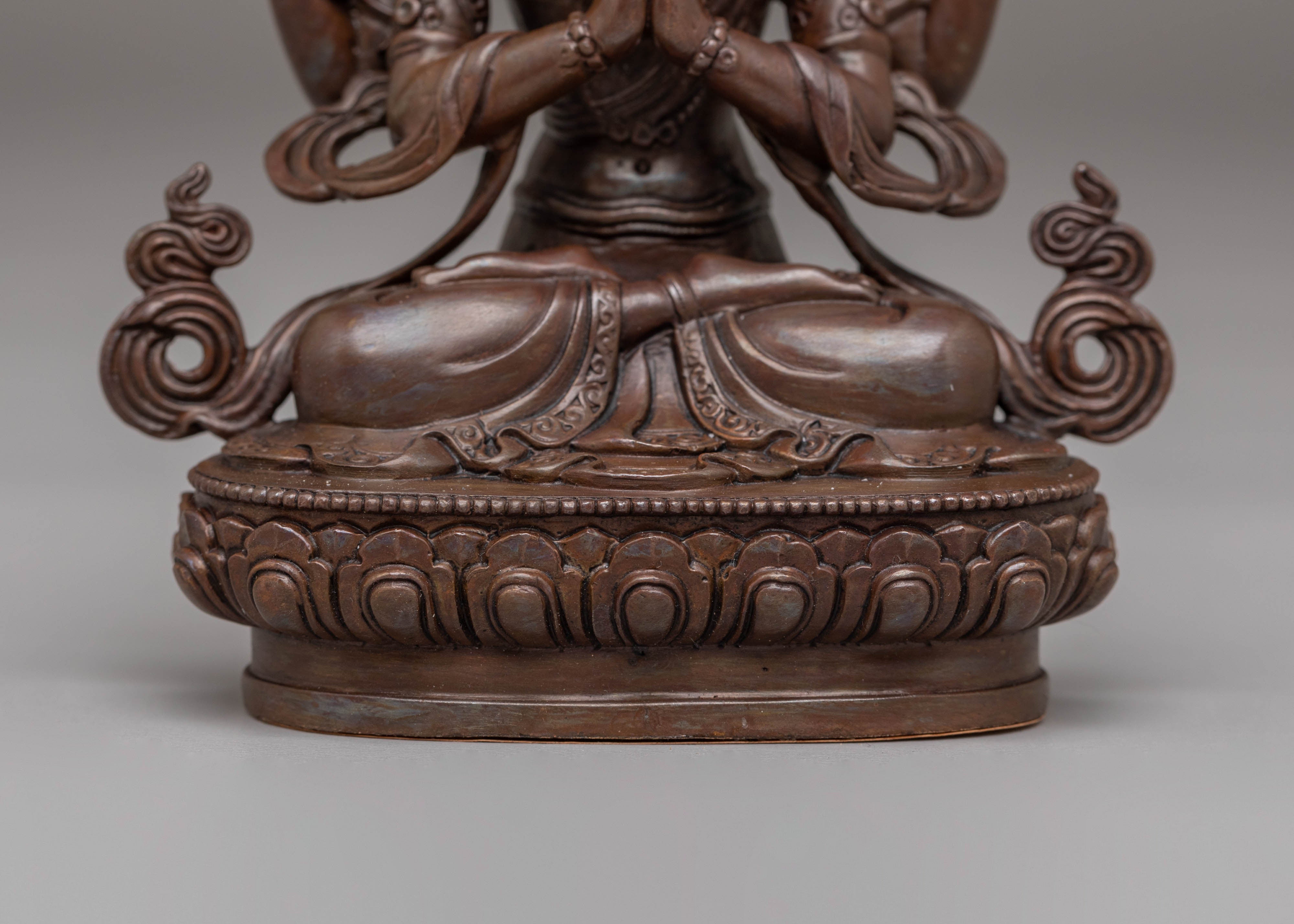 Chenrezig Statue for Meditation | Tibetan Bodhisattva of Compassion