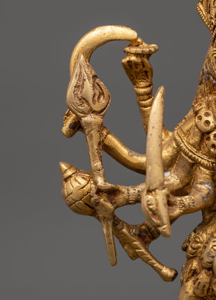 Handcrafted Brass Mahakali Statue | Tantric Deity Idol for Transformation