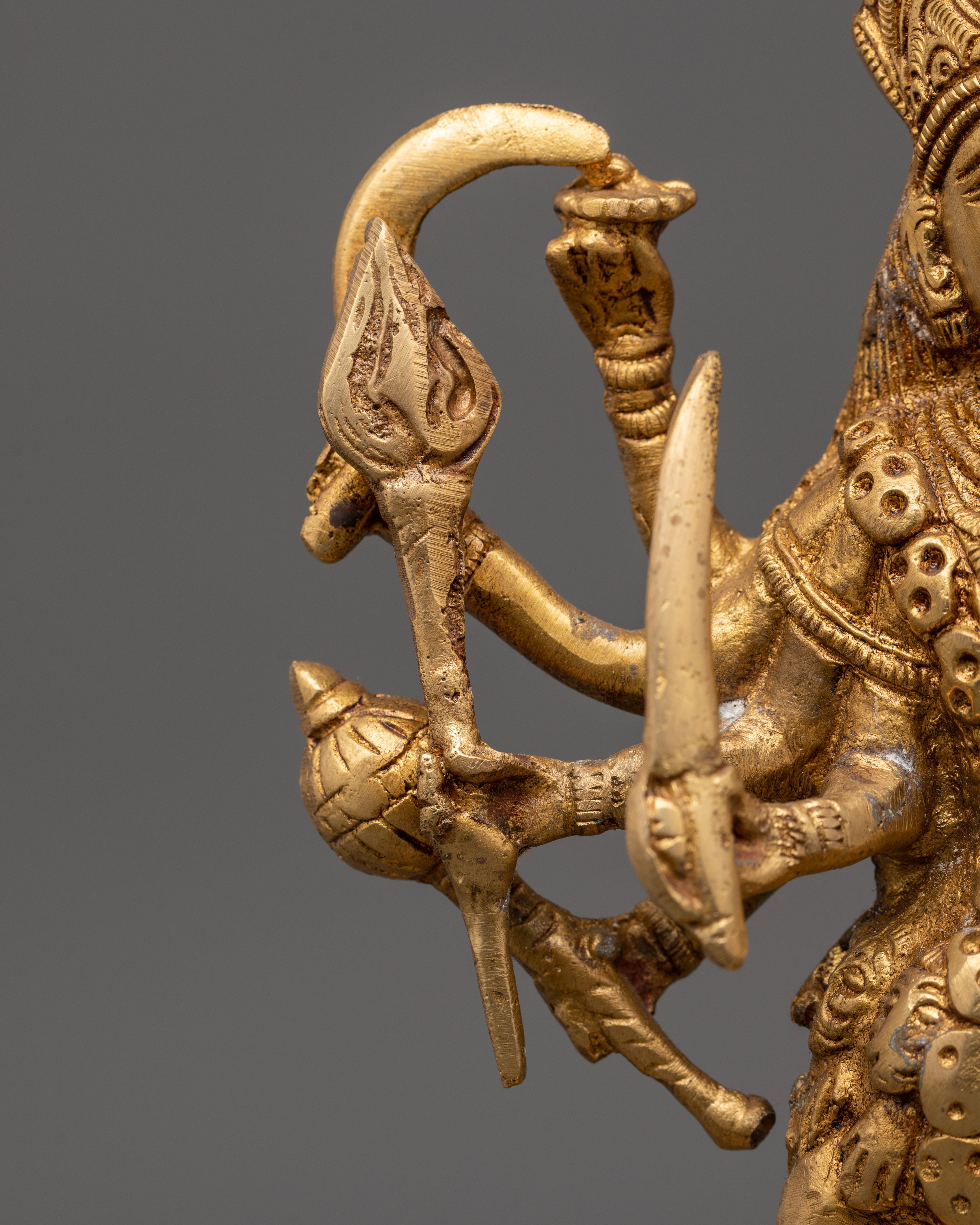 Handcrafted Brass Mahakali Statue | Tantric Deity Idol for Transformation