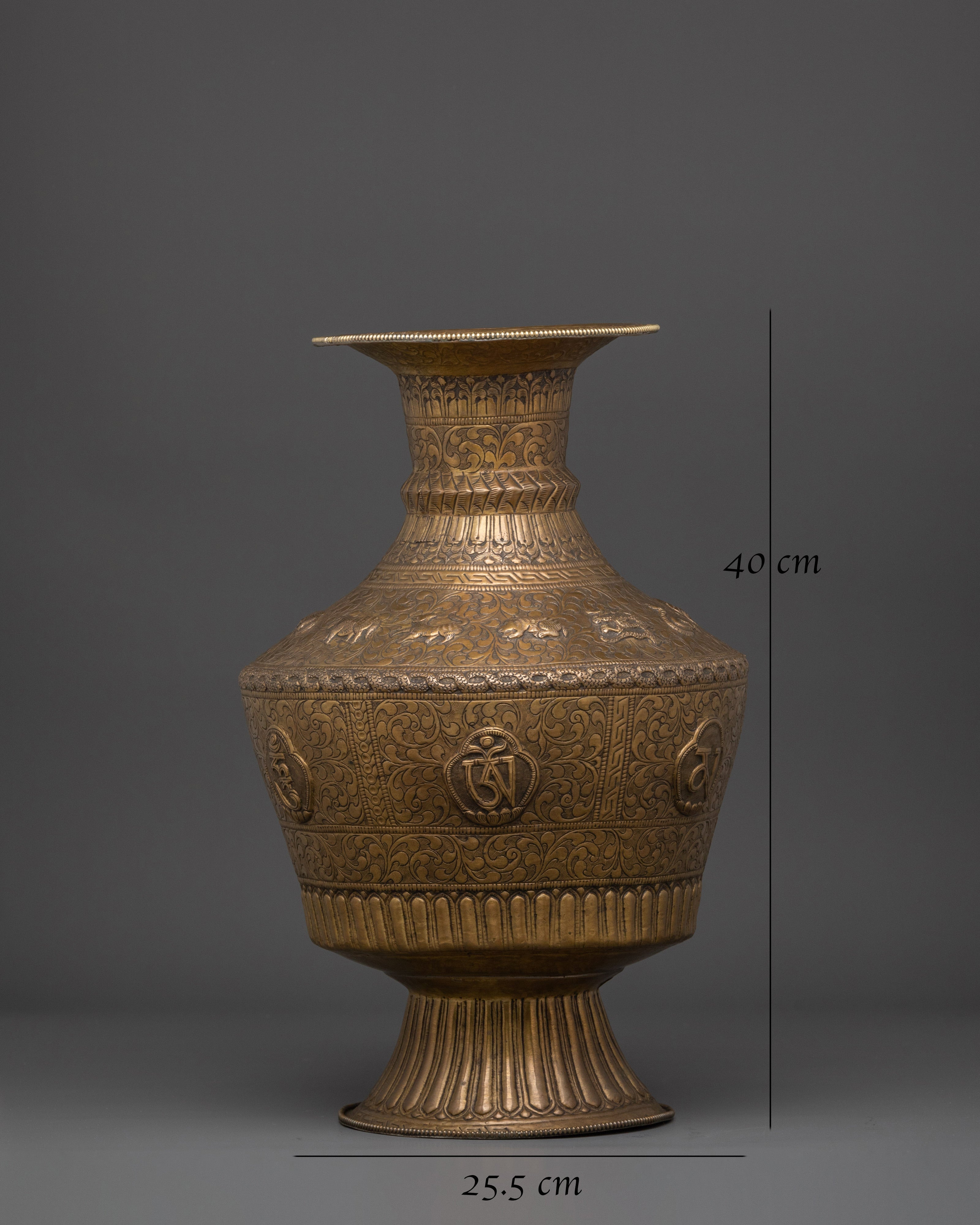 Handcrafted Decorative Flower Vase | Spiritual Tibetan Buddhist Alter