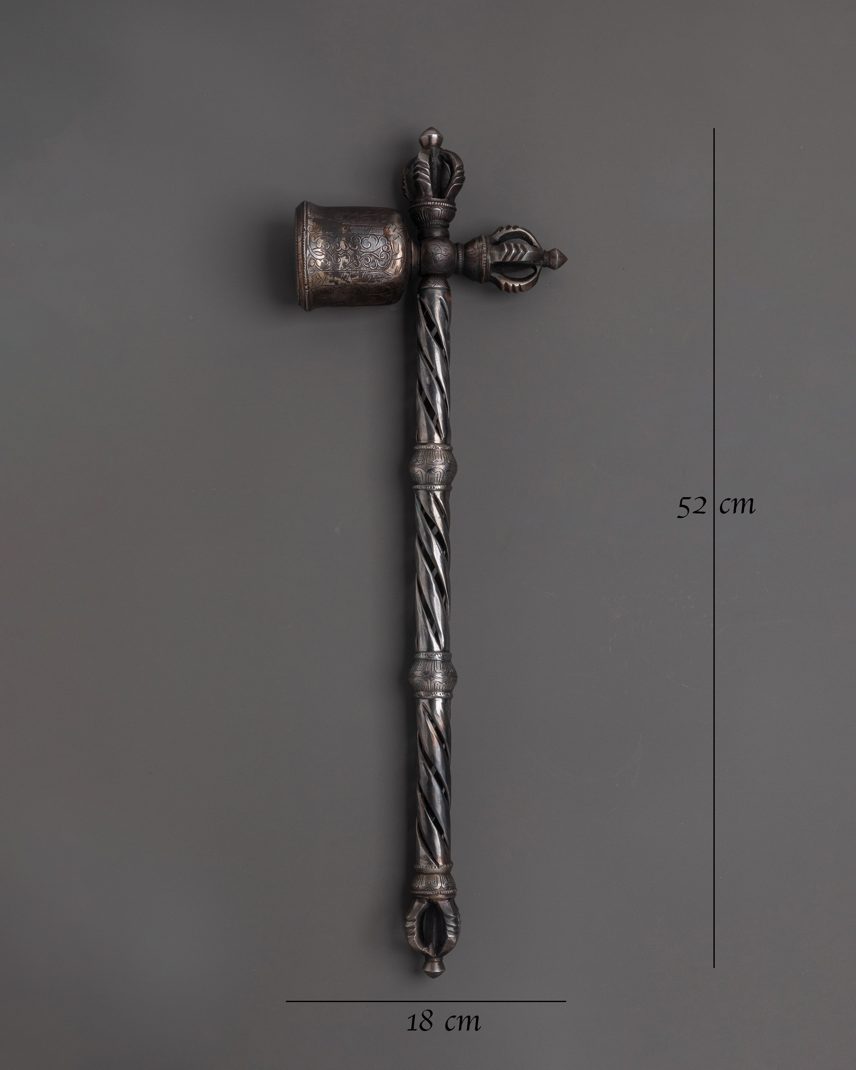 Handcrafted Buddhist Hammer for Rituals | Handcrafted Iron