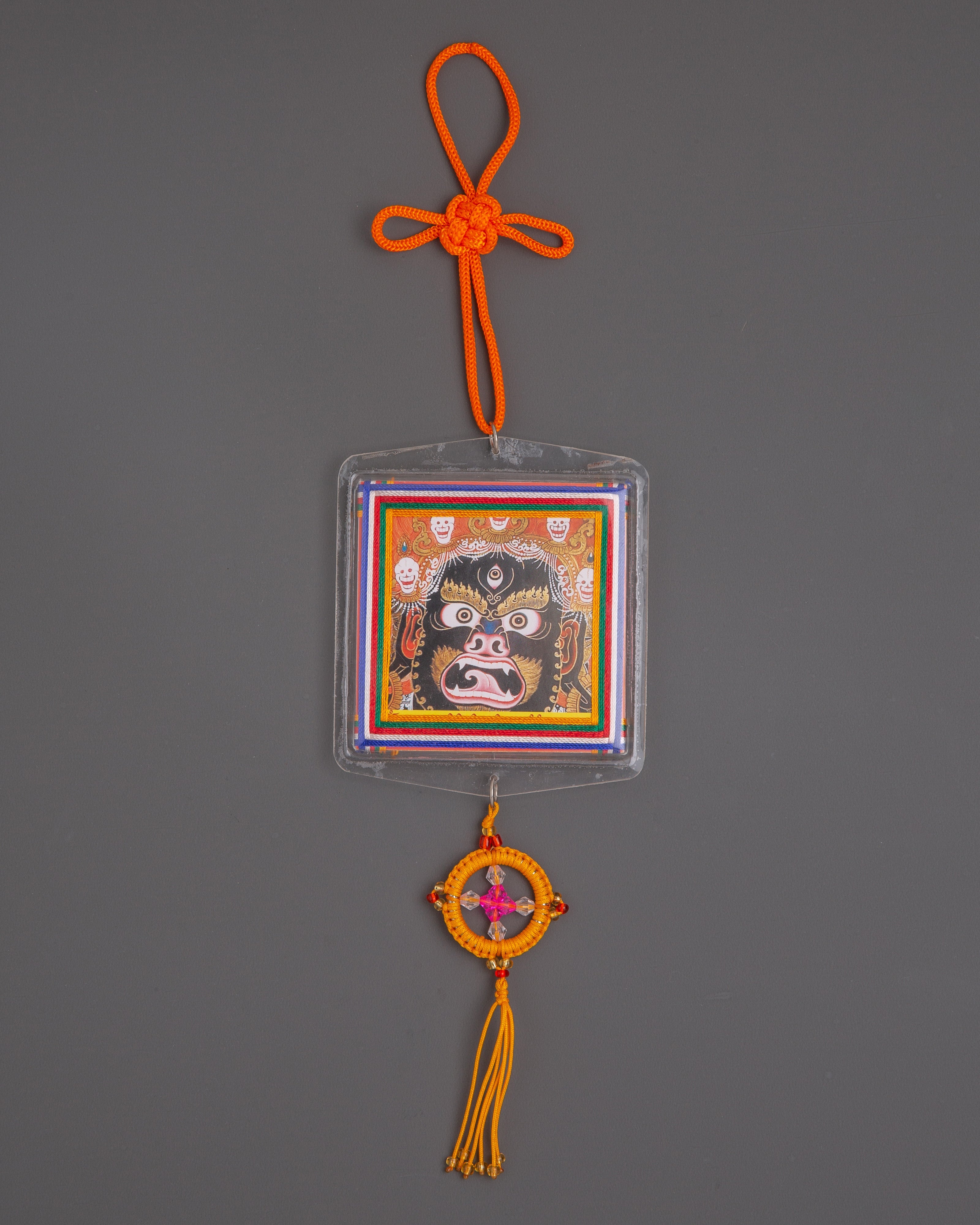 Spiritual Bhavachakra Mahakala Buti | Tibetan Wheel of Life Amulet