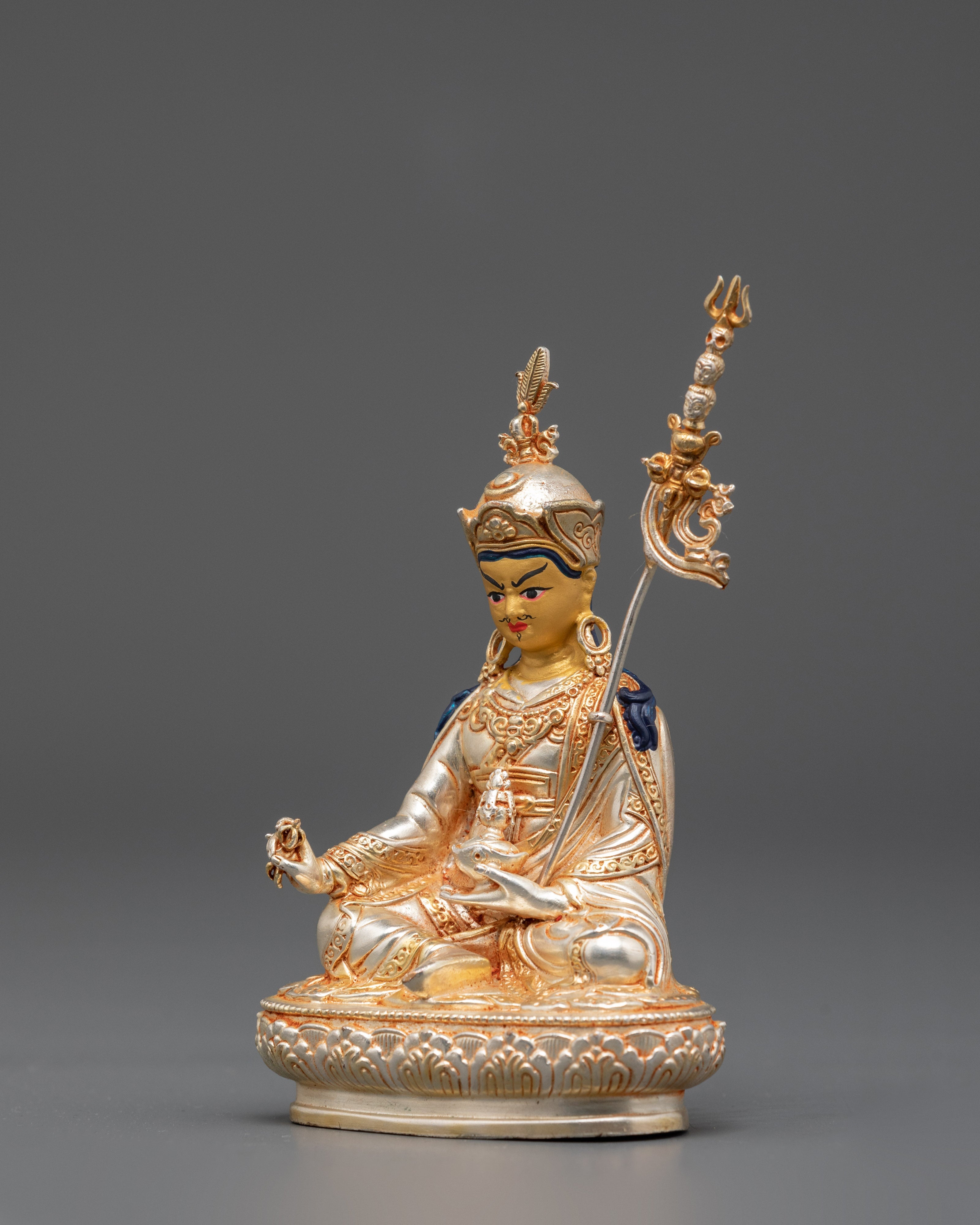 Meditation Deity Guru Rinpoche Statue  | Tibetan Vajra Master