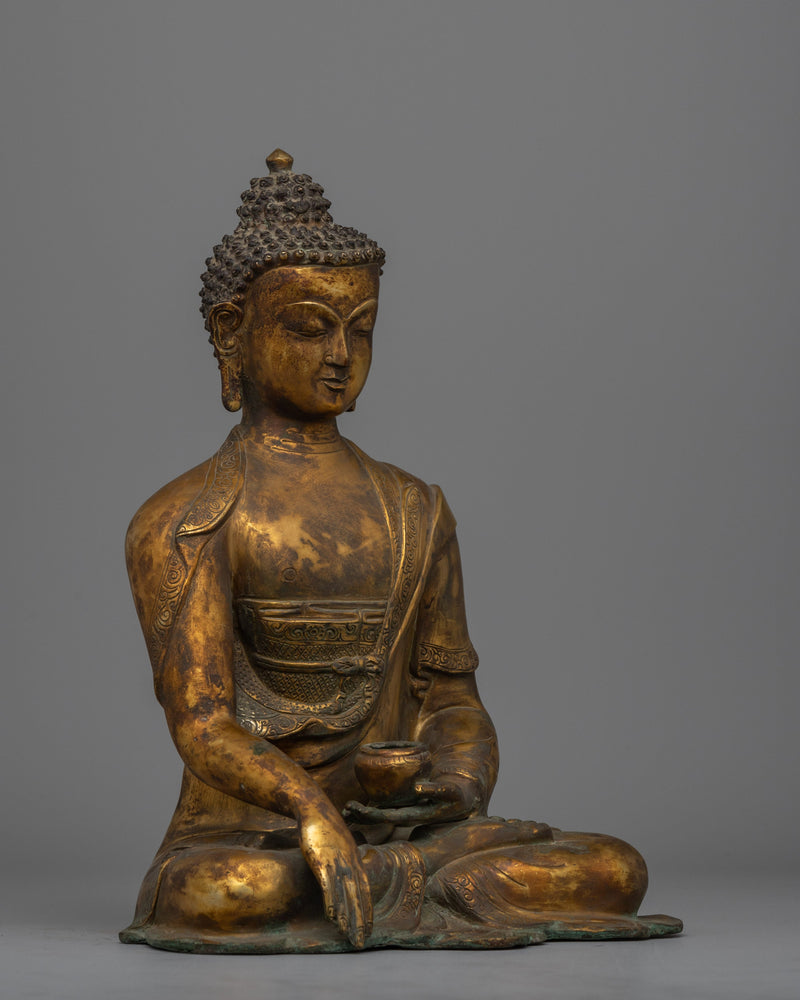 Elegant Shakyamuni Buddha Sculpture | Symbol of Wisdom and Serenity