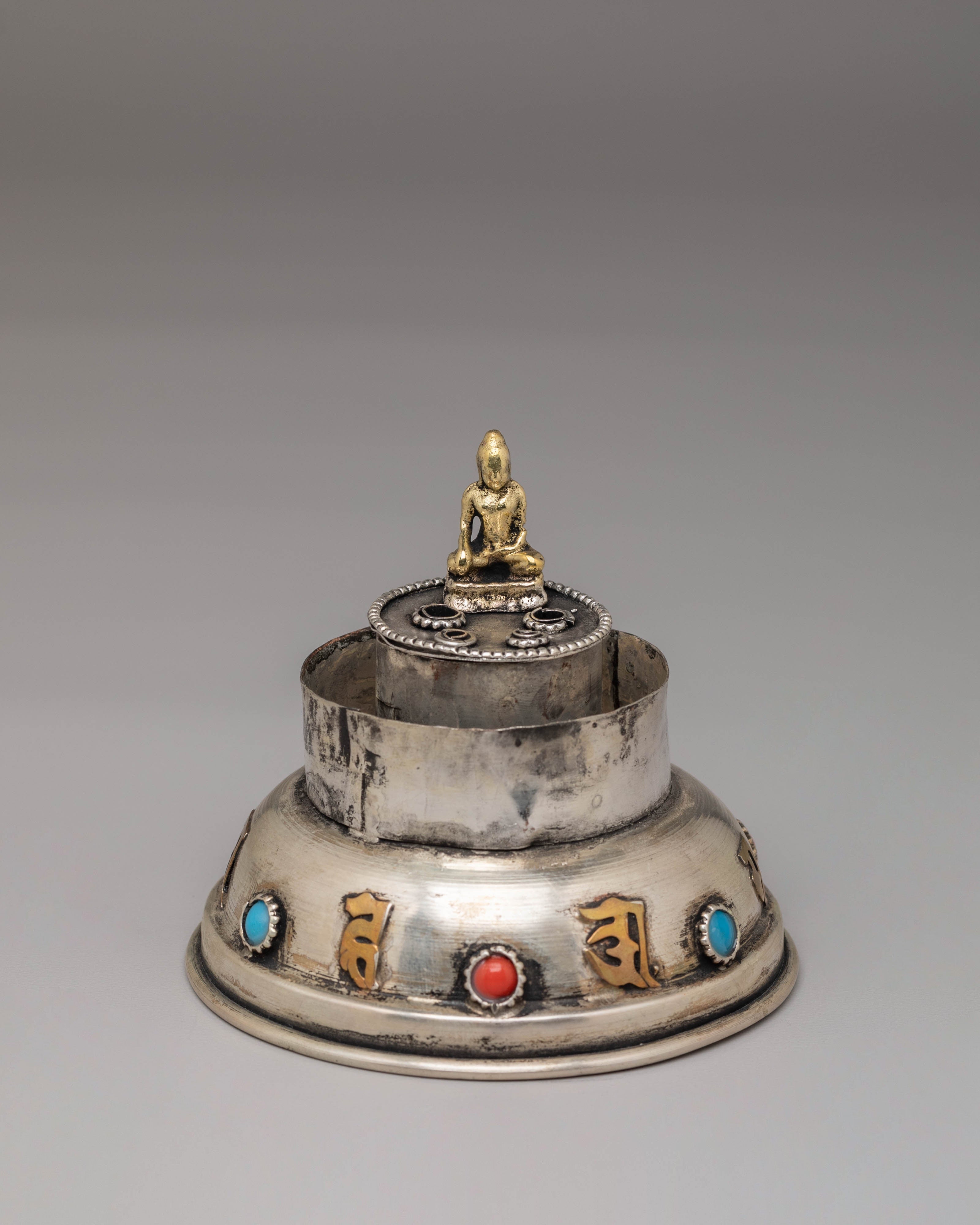 Buddhist Handmade Incense Holder | Tibetan Ritual Offering Bowl