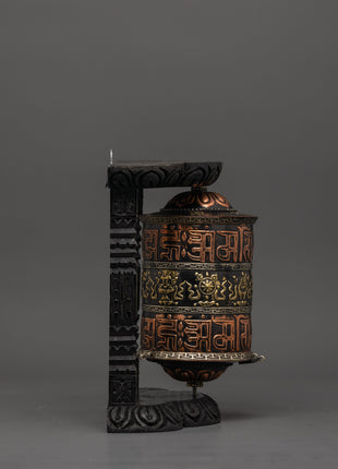 Sacred Buddhist Mantra Wheel | Tibetan Prayer Wheel