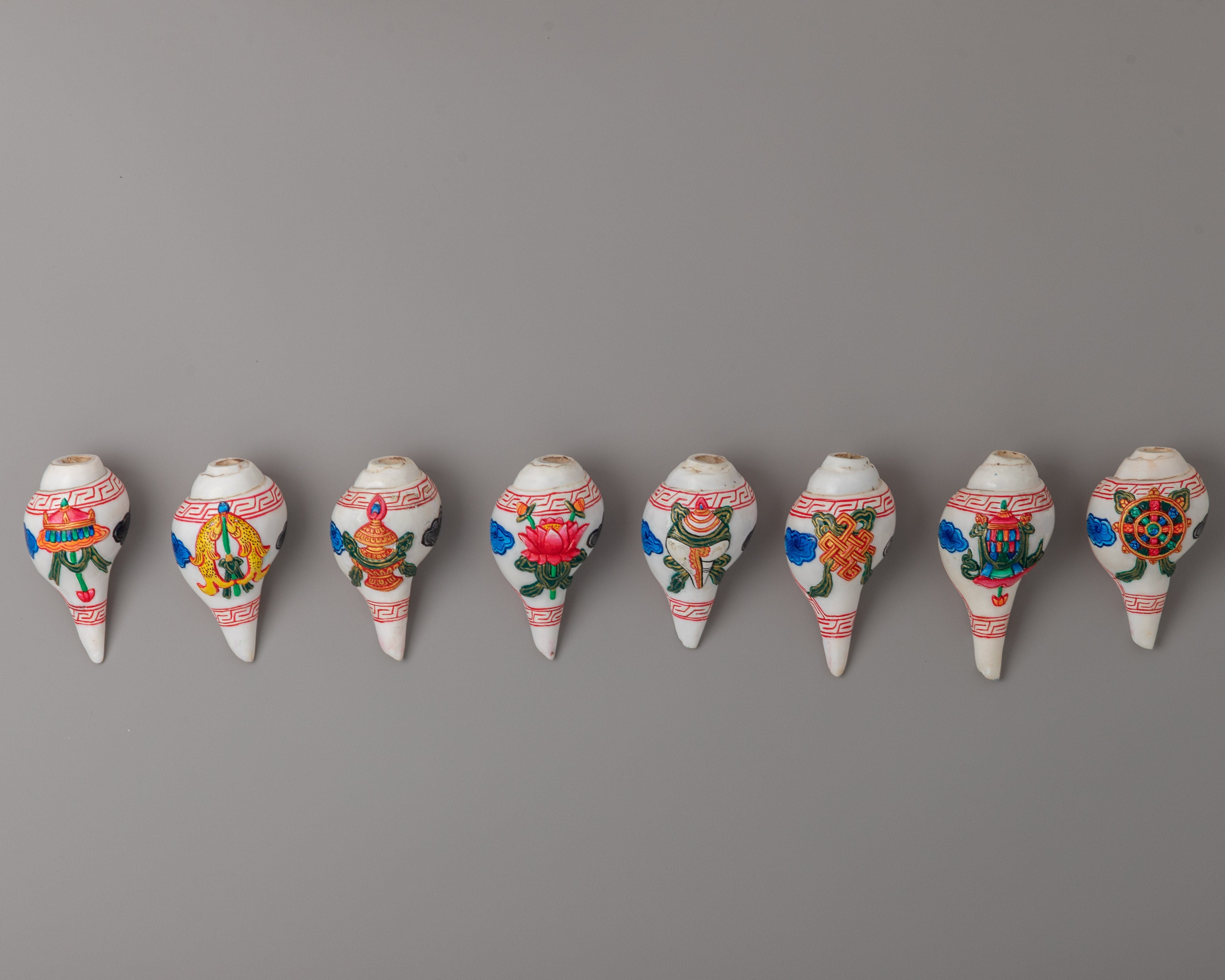 8 Auspicious Symbols Shankha Conch Shell | Symbols for Rituals and Spiritual Practices