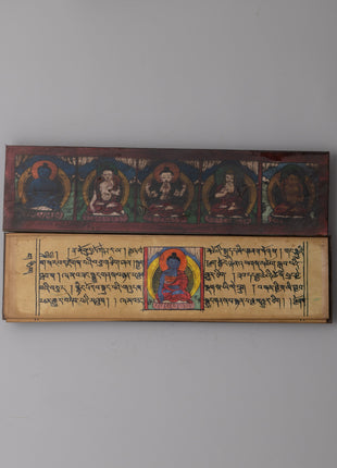 Handcrafted Tibetan Book Cover | Buddhist Ritual and Sacred Text Decor