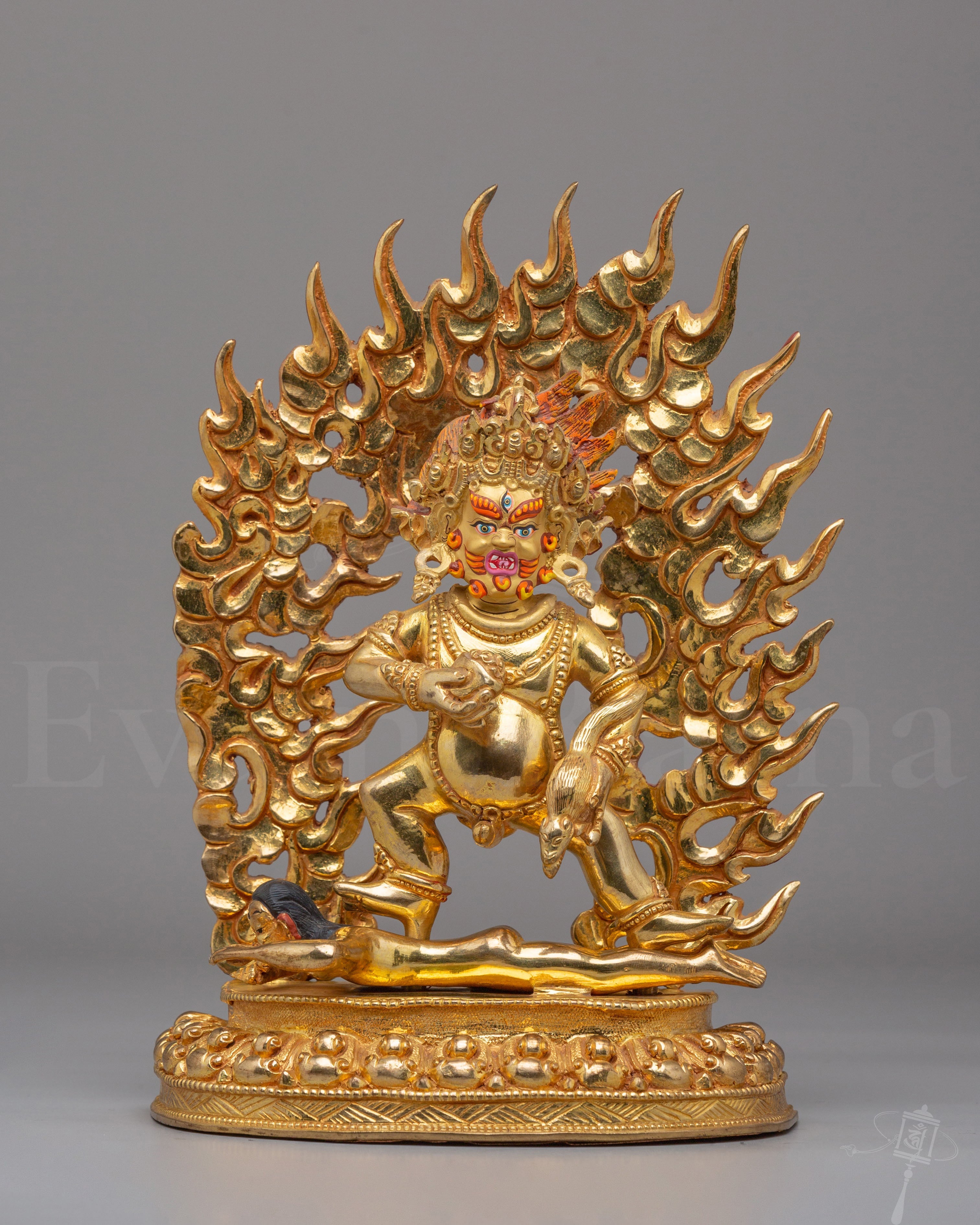 Wealth Protector Black Dzambhala Sculpture
