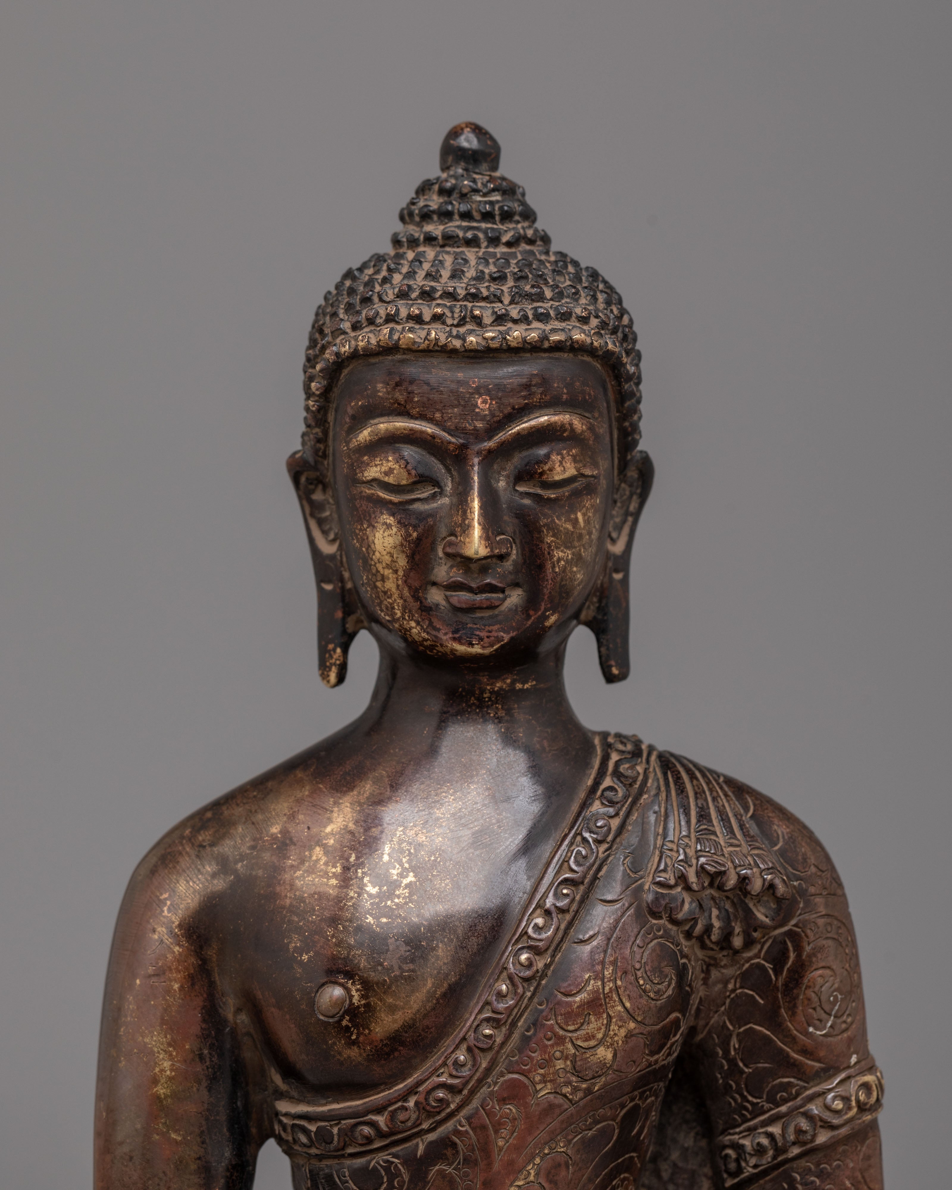 Tibetan Shakyamuni Buddha Wisdom Statue | Handcrafted Sculpture for Meditation