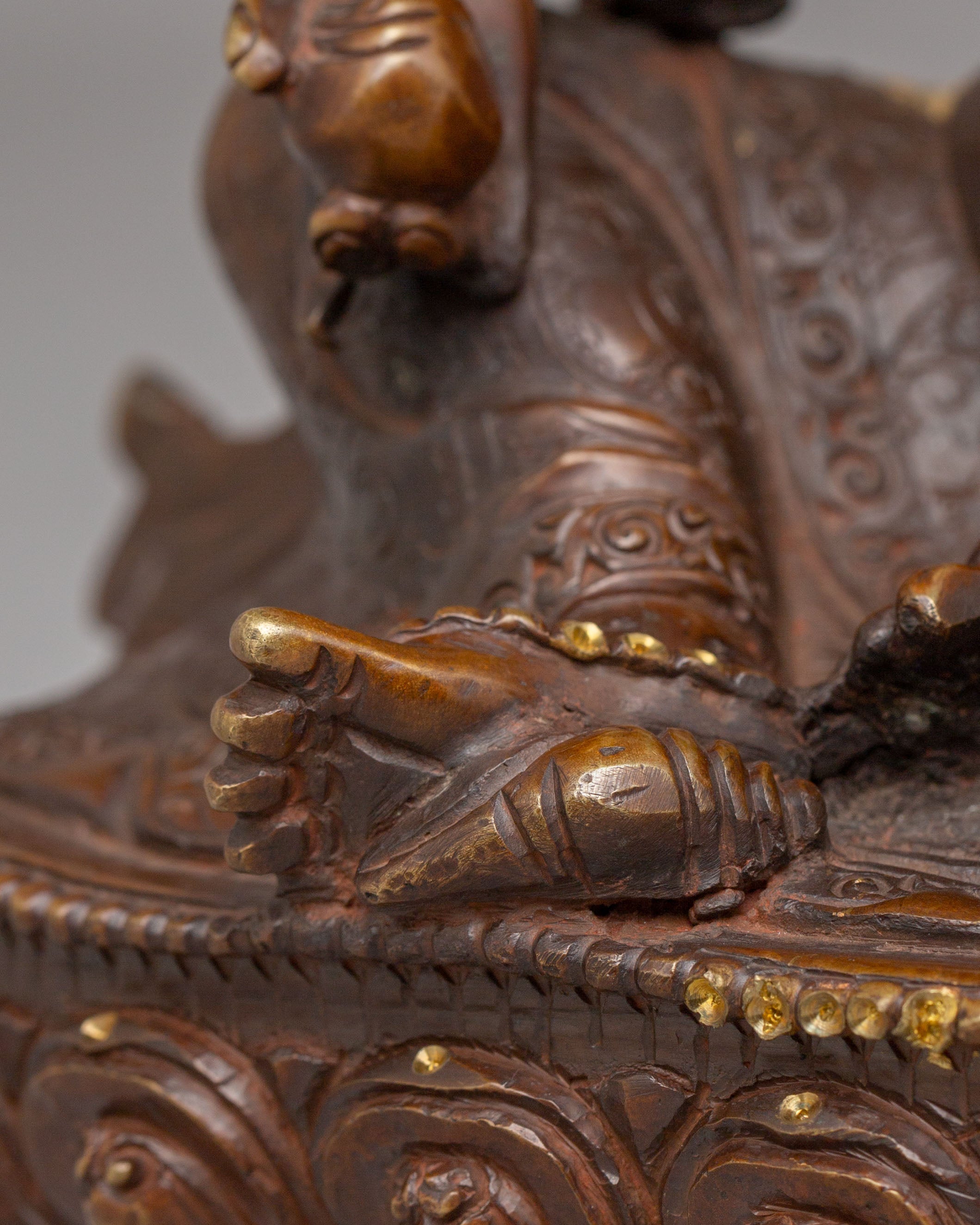 Sacred Tibetan Dzambhala Sculpture | Statue for Abundance