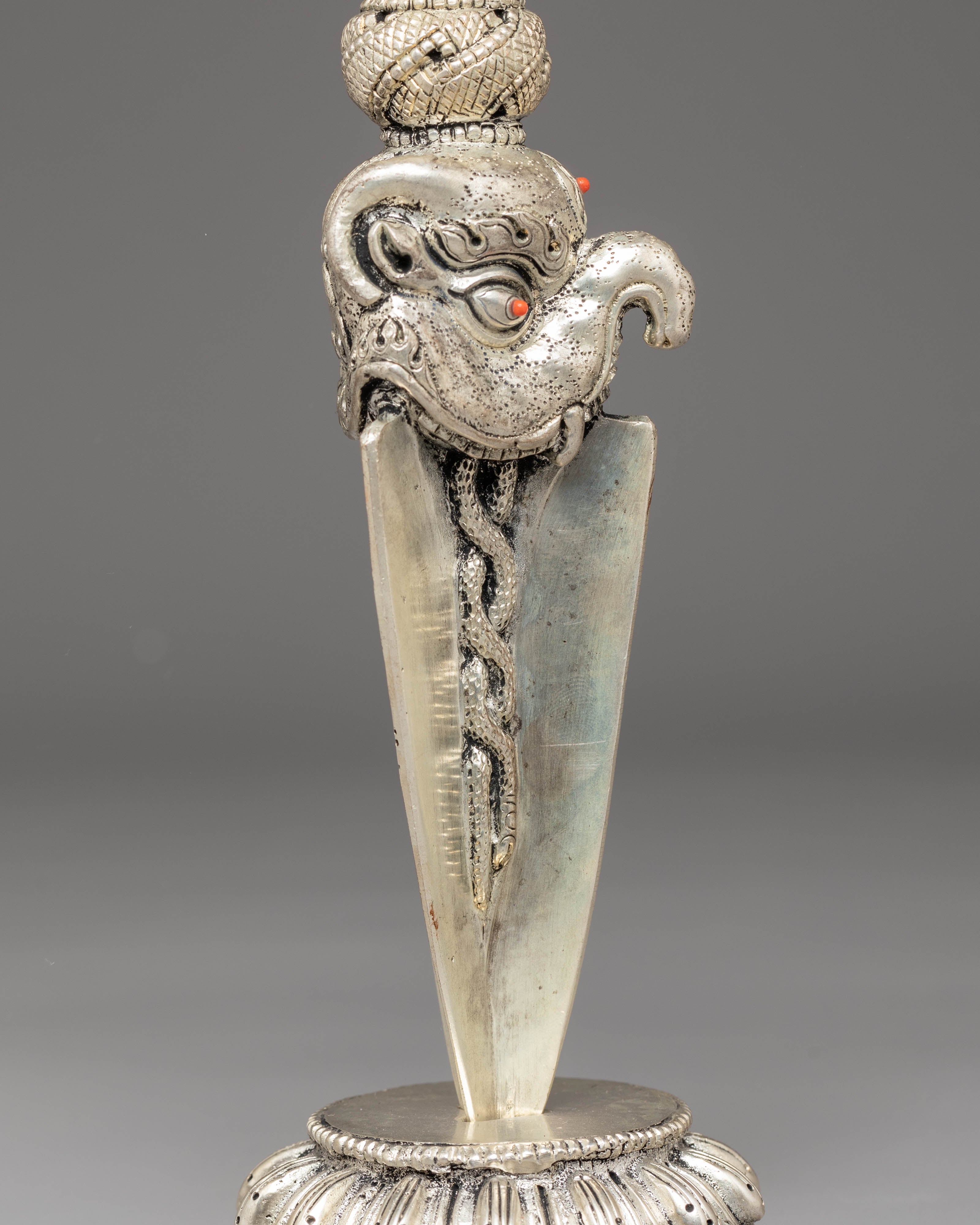 Silver Plated Phurba for Ritual Use | Symbol of Protection