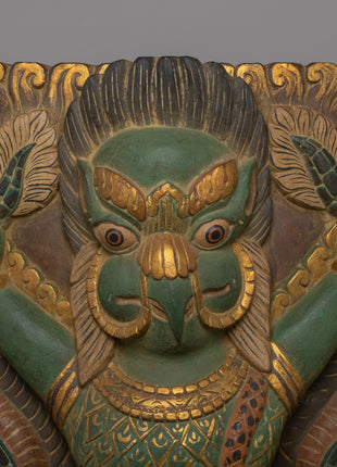 Buddhist Religious Garuda Wall Decor | Traditional Artwork for Blessings and Harmony