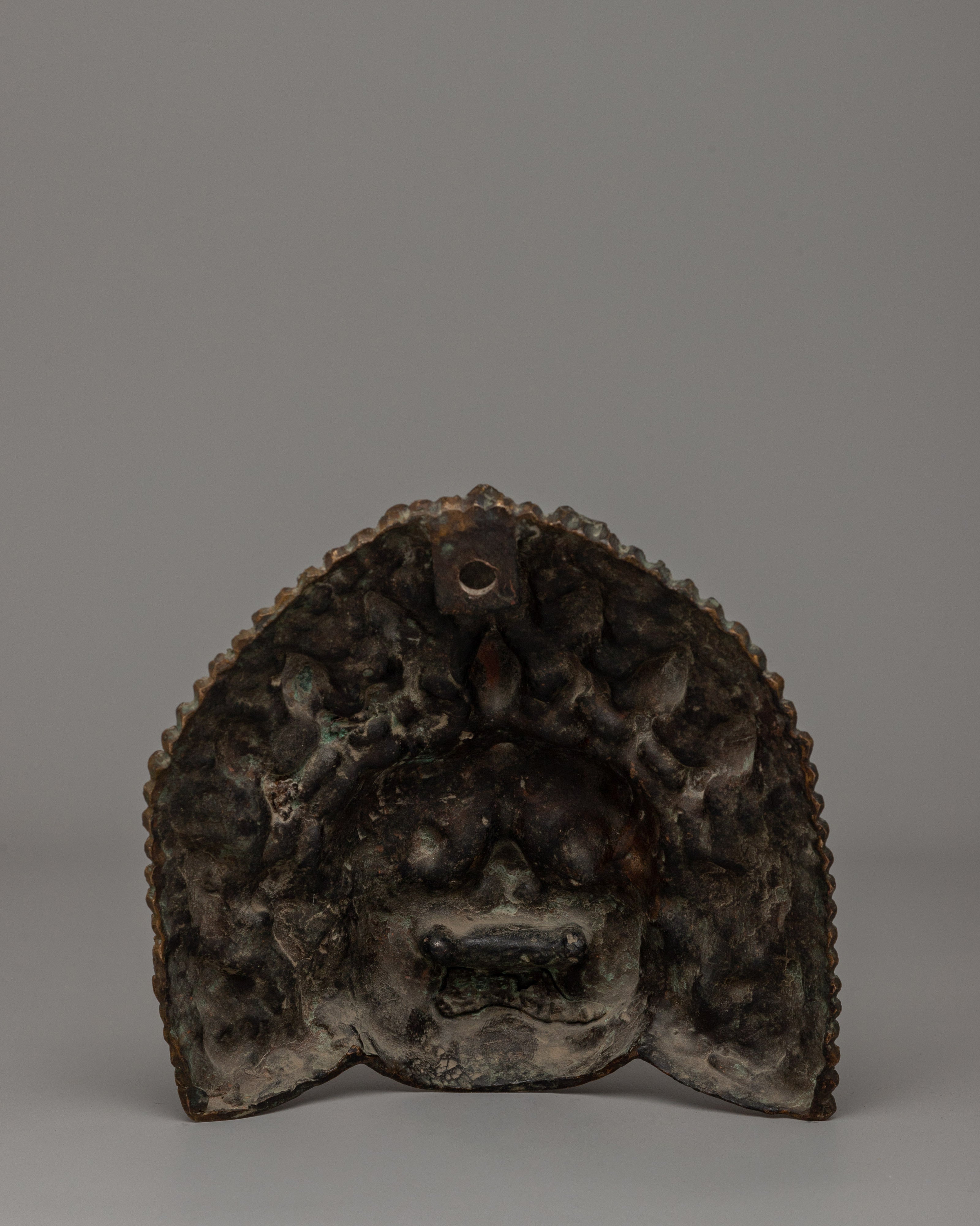 Antique Copper Mask | A Sacred Tibetan Artifact