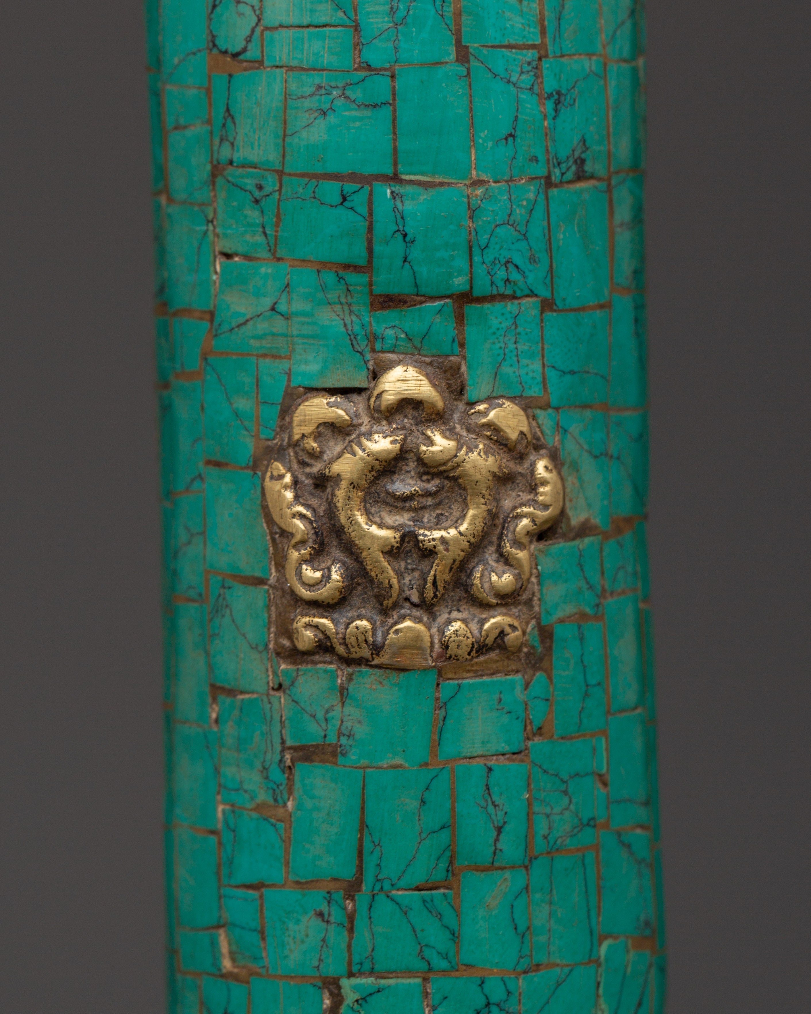 Tibetan Brass Incense Holder |  Ritual Decor and Spiritual Present
