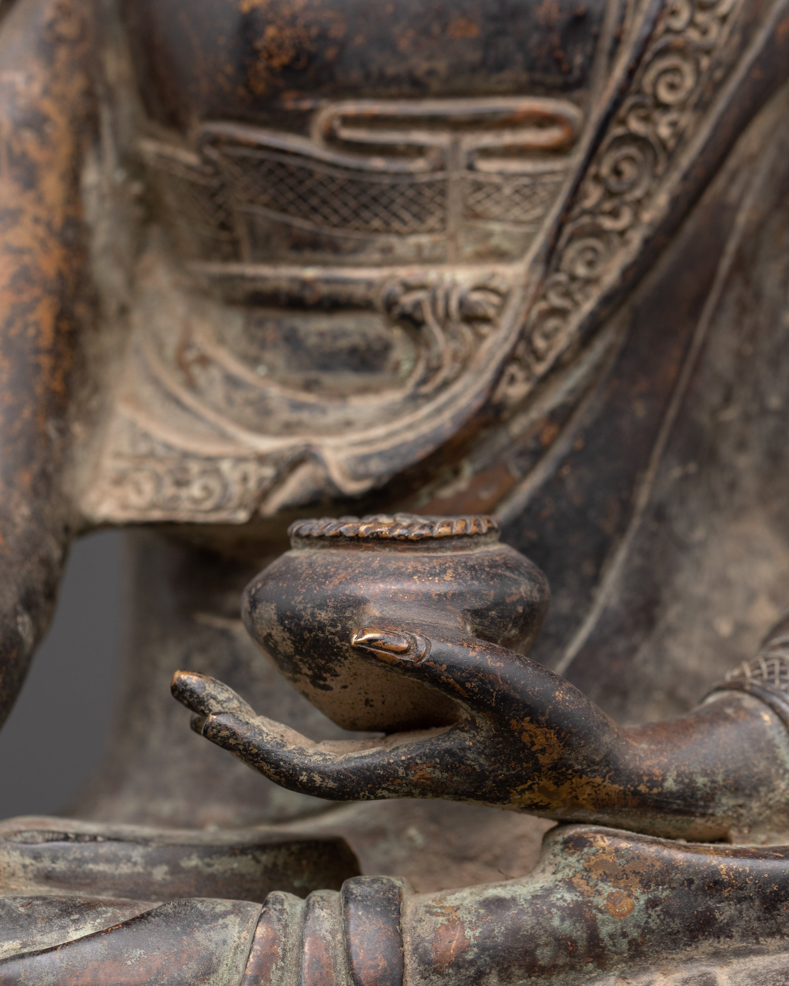 Spiritual Enlightenment Shakyamuni Statue | Handcrafted Copper Buddha Sculpture