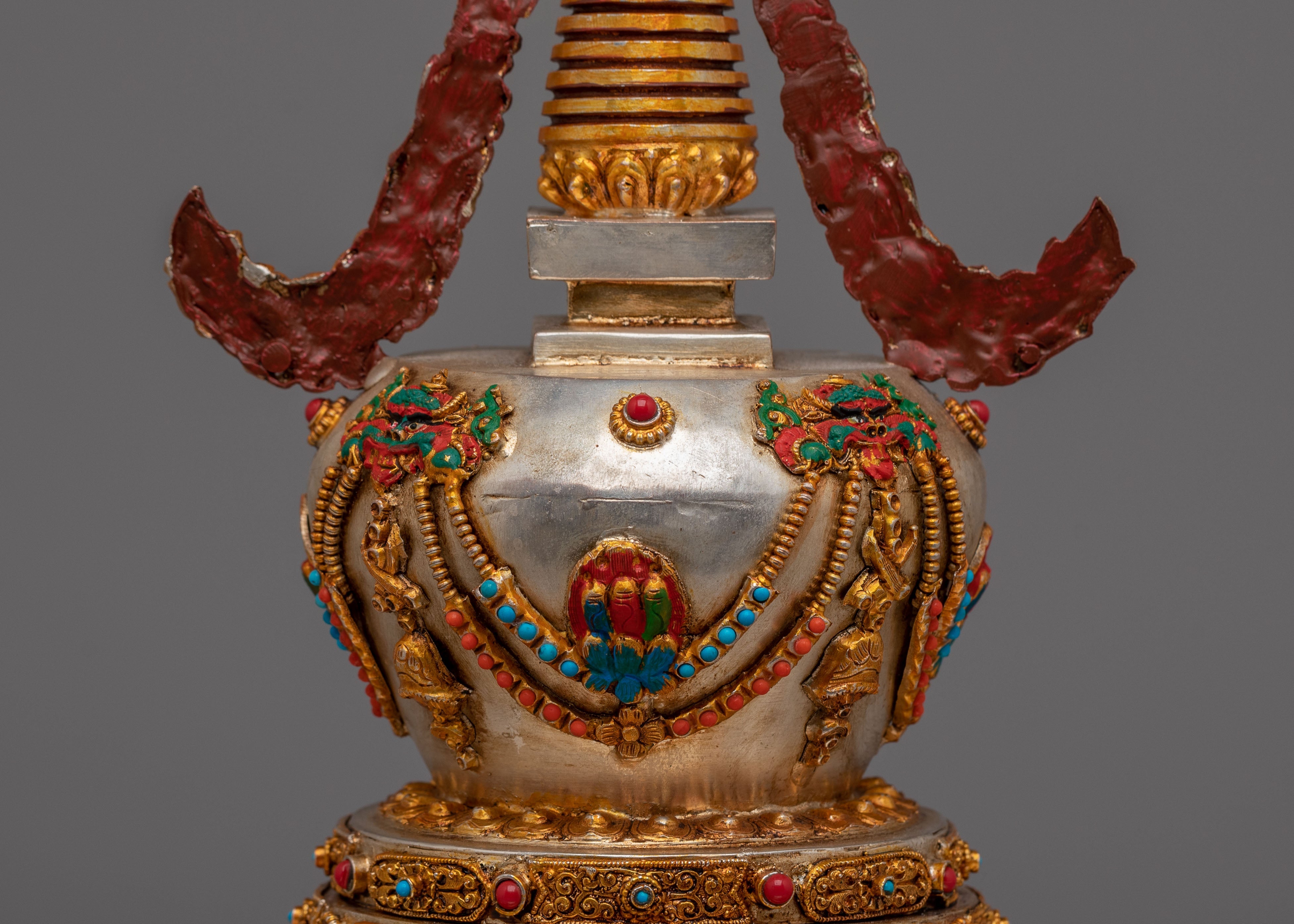 Traditional Tibetan Namgyal Stupa | Symbol of Spiritual Protection and Enlightenment