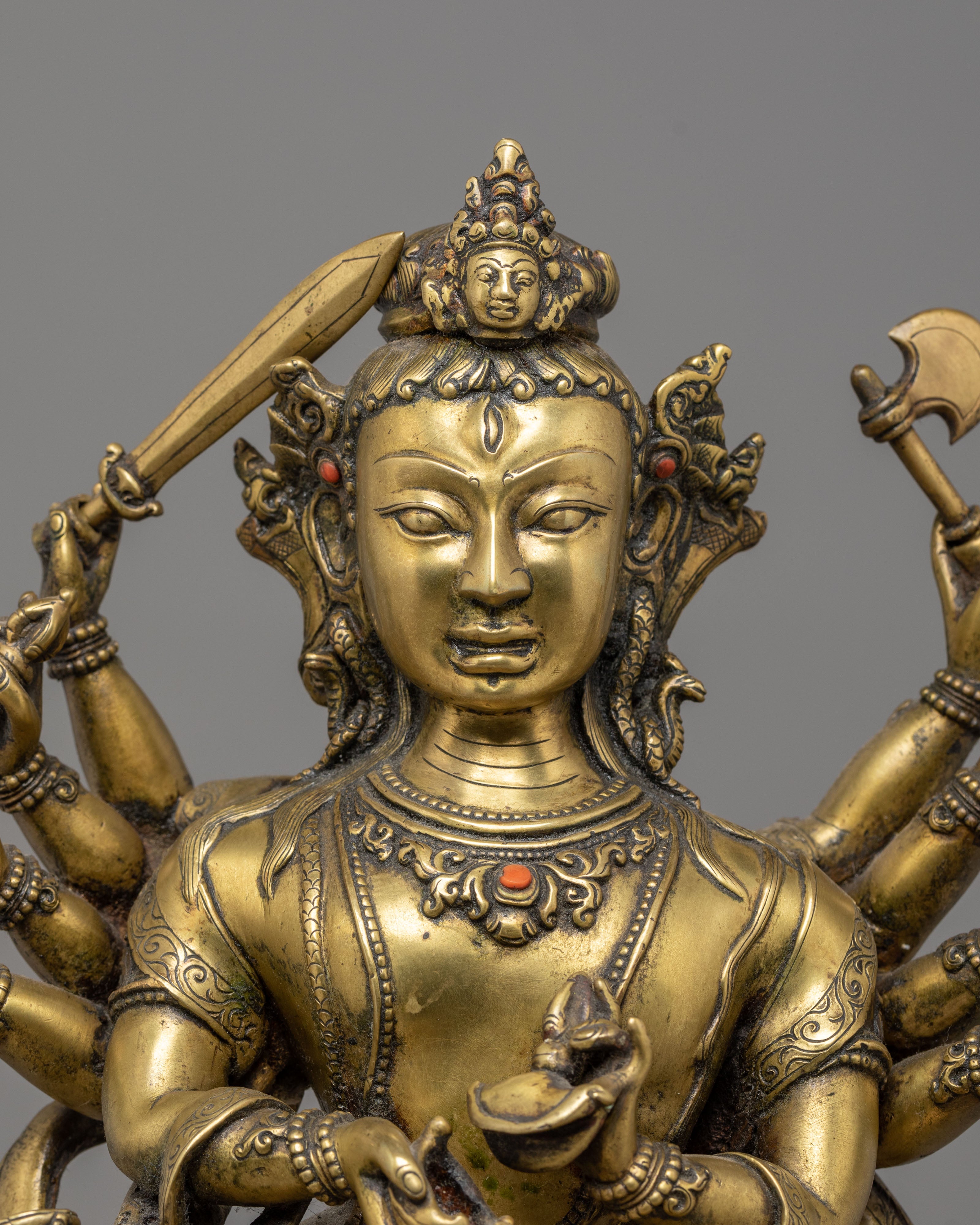 Handmade Nityanath Shiva Statue with Nandi | Bronze Mahadev Sculpture