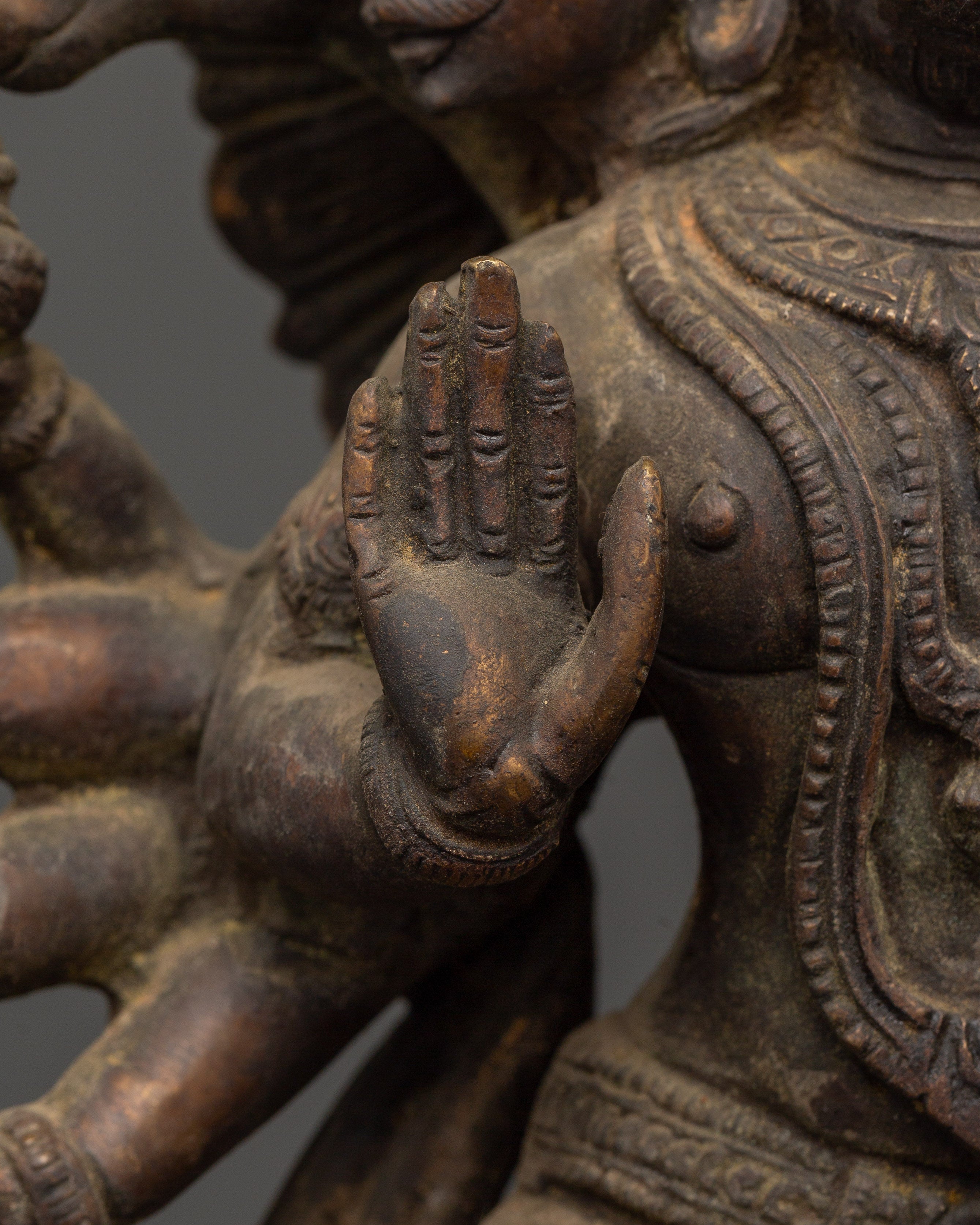 Brass Hanuman Statue |  Hindu Monkey God