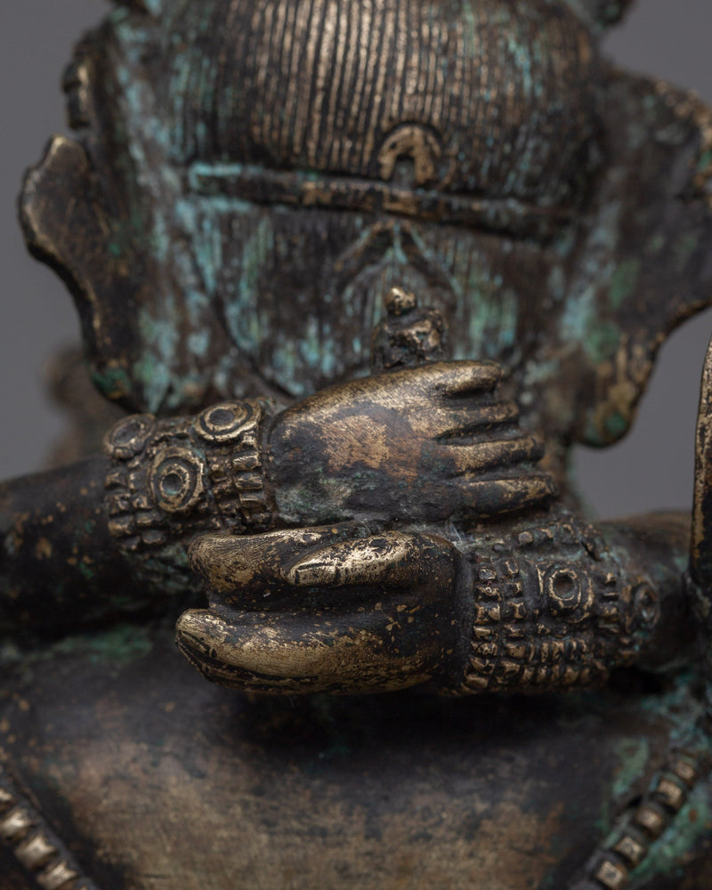 Chakrasamvara Buddhist Statue With His Consort | Sacred Buddhist Art for Meditation and Prayer Spaces