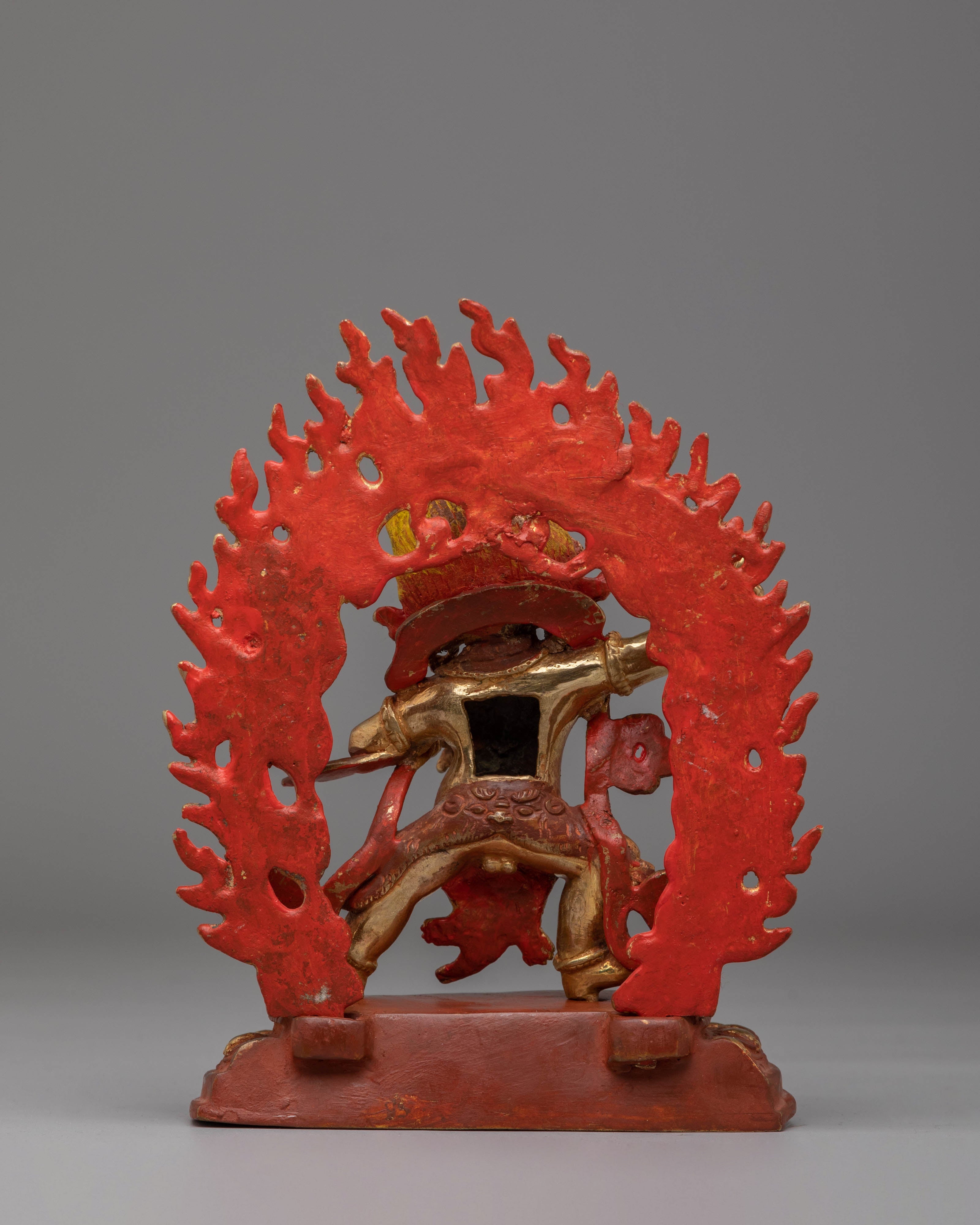 Vajrapani Statue for Protection | 24K Gold Plated Copper for Spiritual Safety