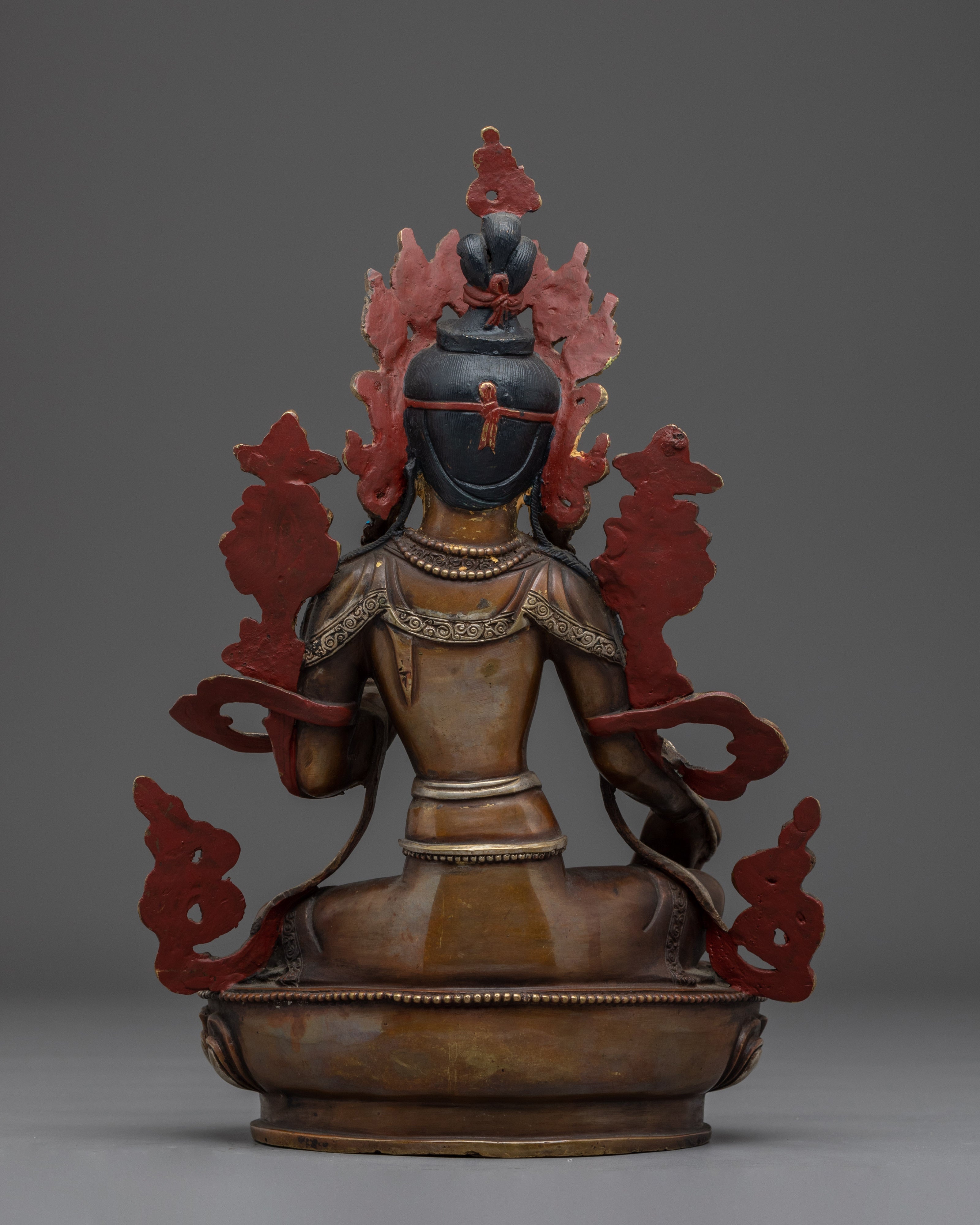 Green Tara Goddess Of Compassion Statue | Traditional Himalayan Art