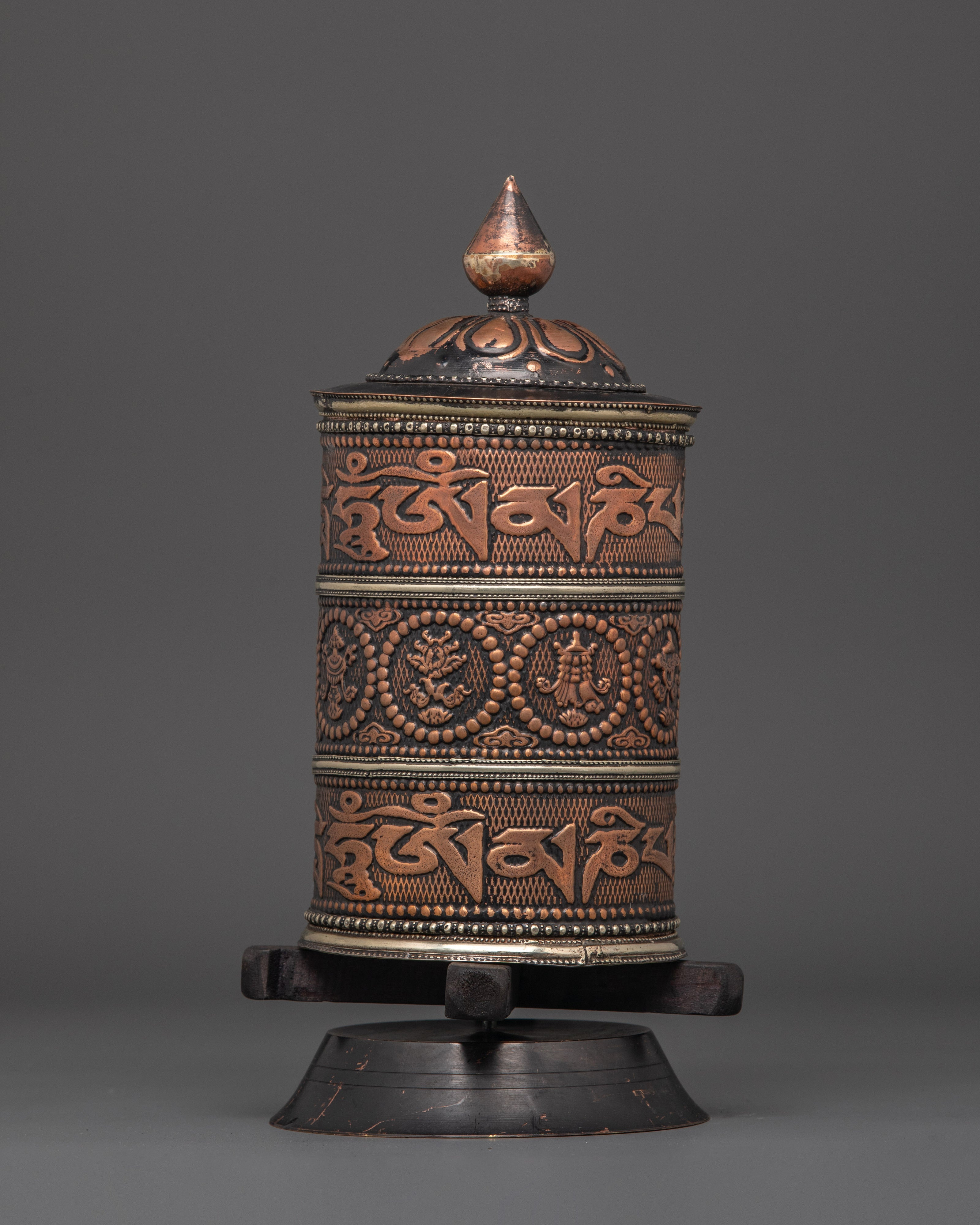 Spiritual Prayer Wheel | Tibetan Mantra Wheel for Meditation