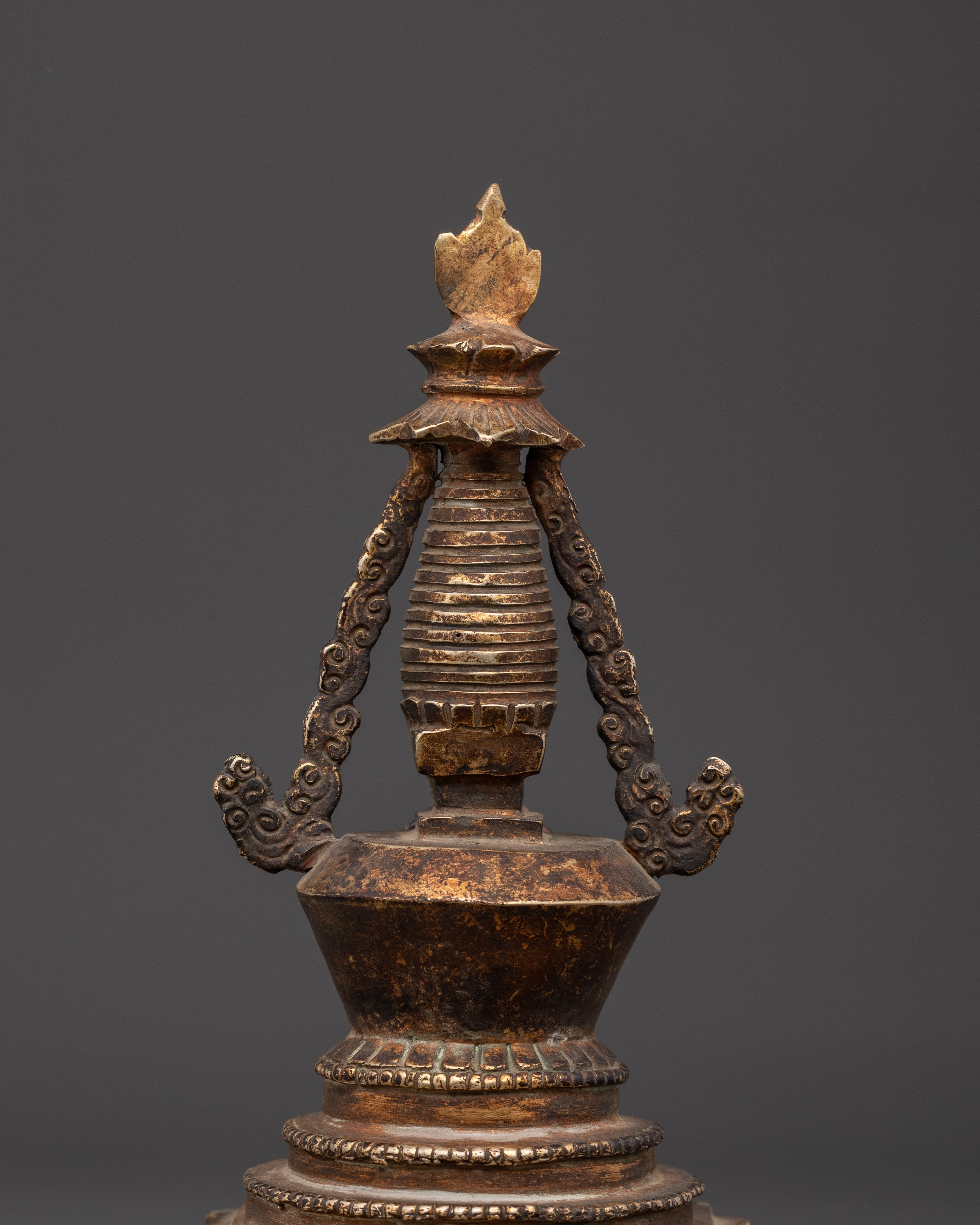 Stupa Symbol of Peace | Sacred Gold Plated Stupa