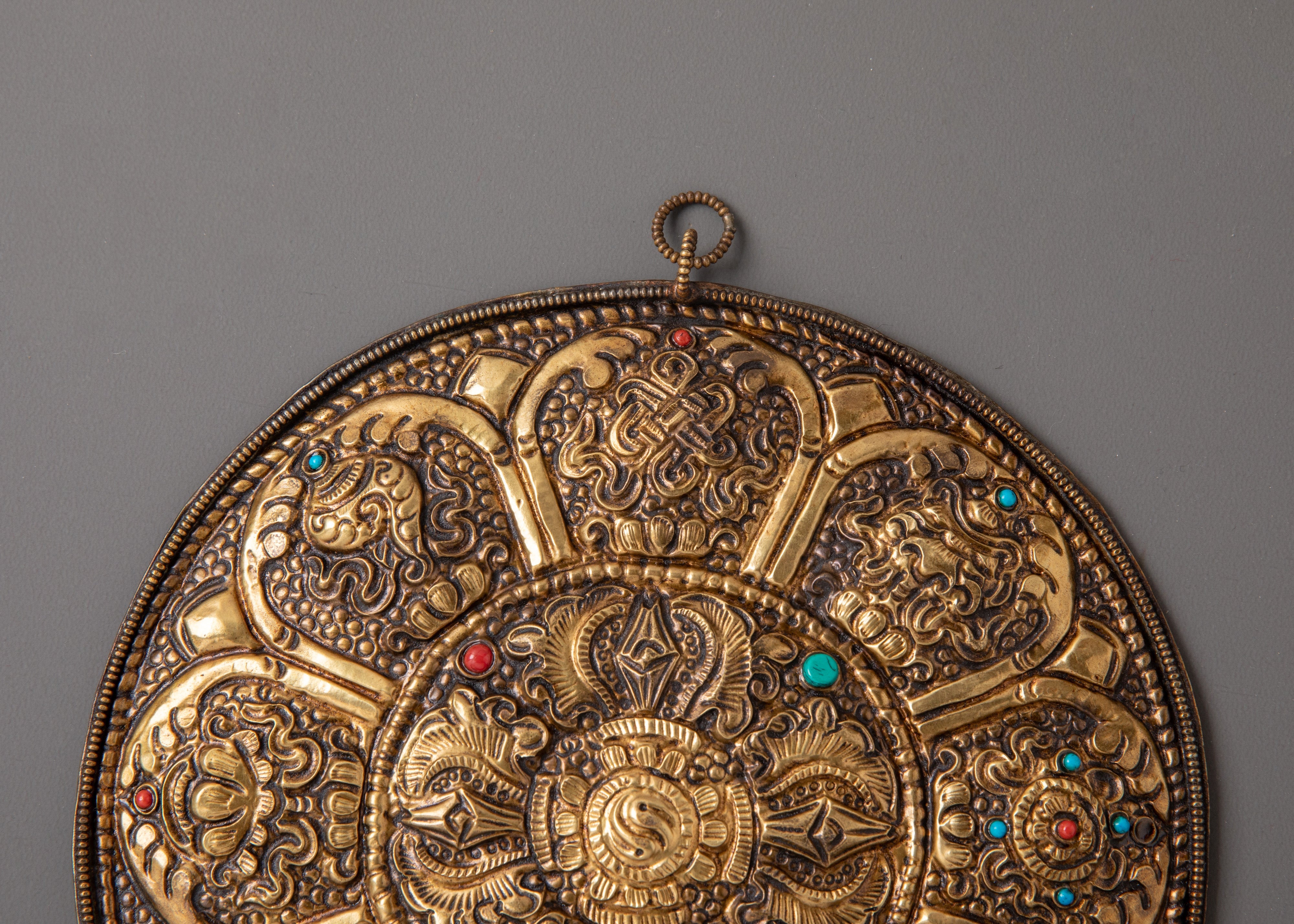 Eight Auspicious Symbol Wall Hanging | Symbol of Wisdom