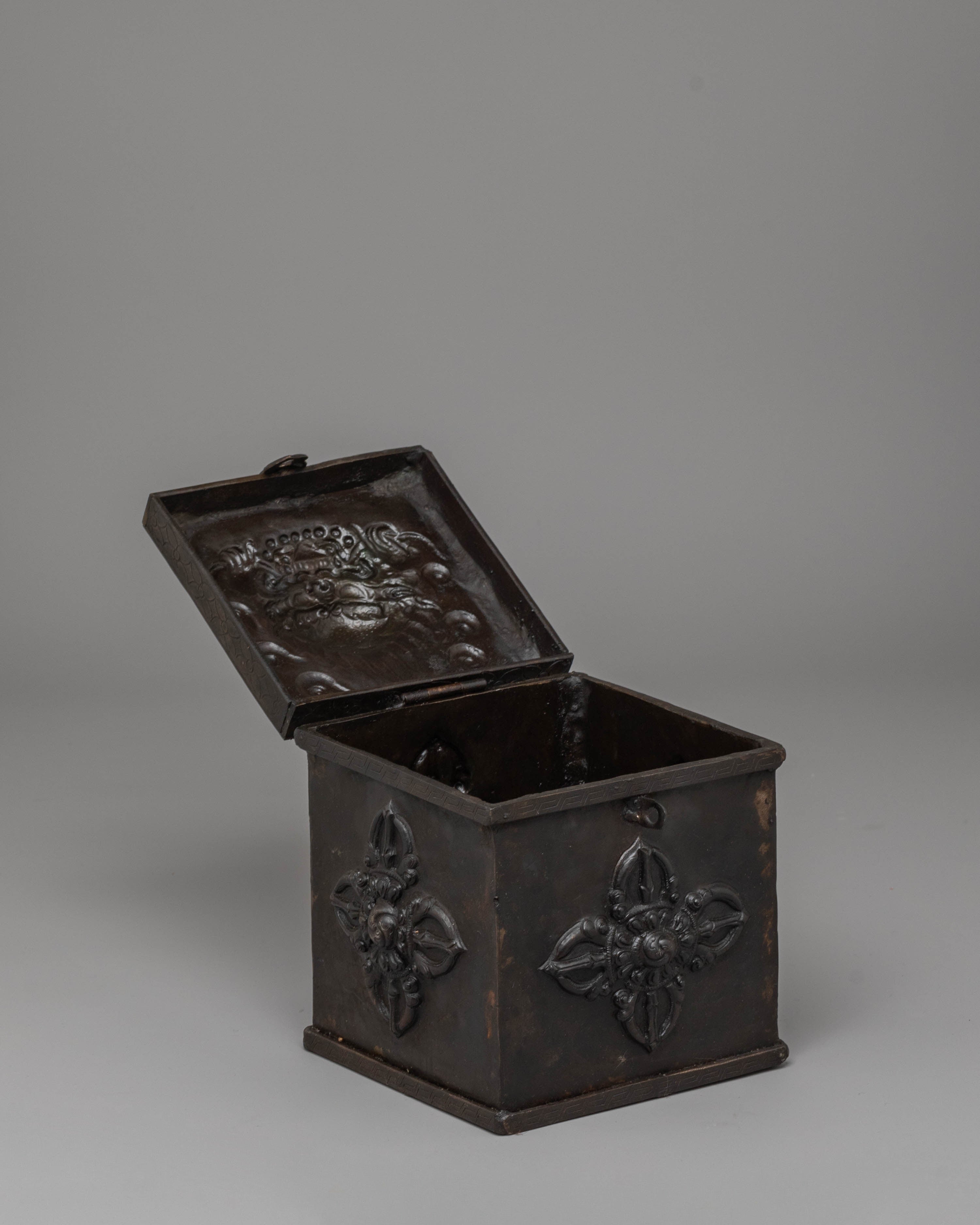 Handmade Spiritual Box for Jewellery | Decorative Iron Box