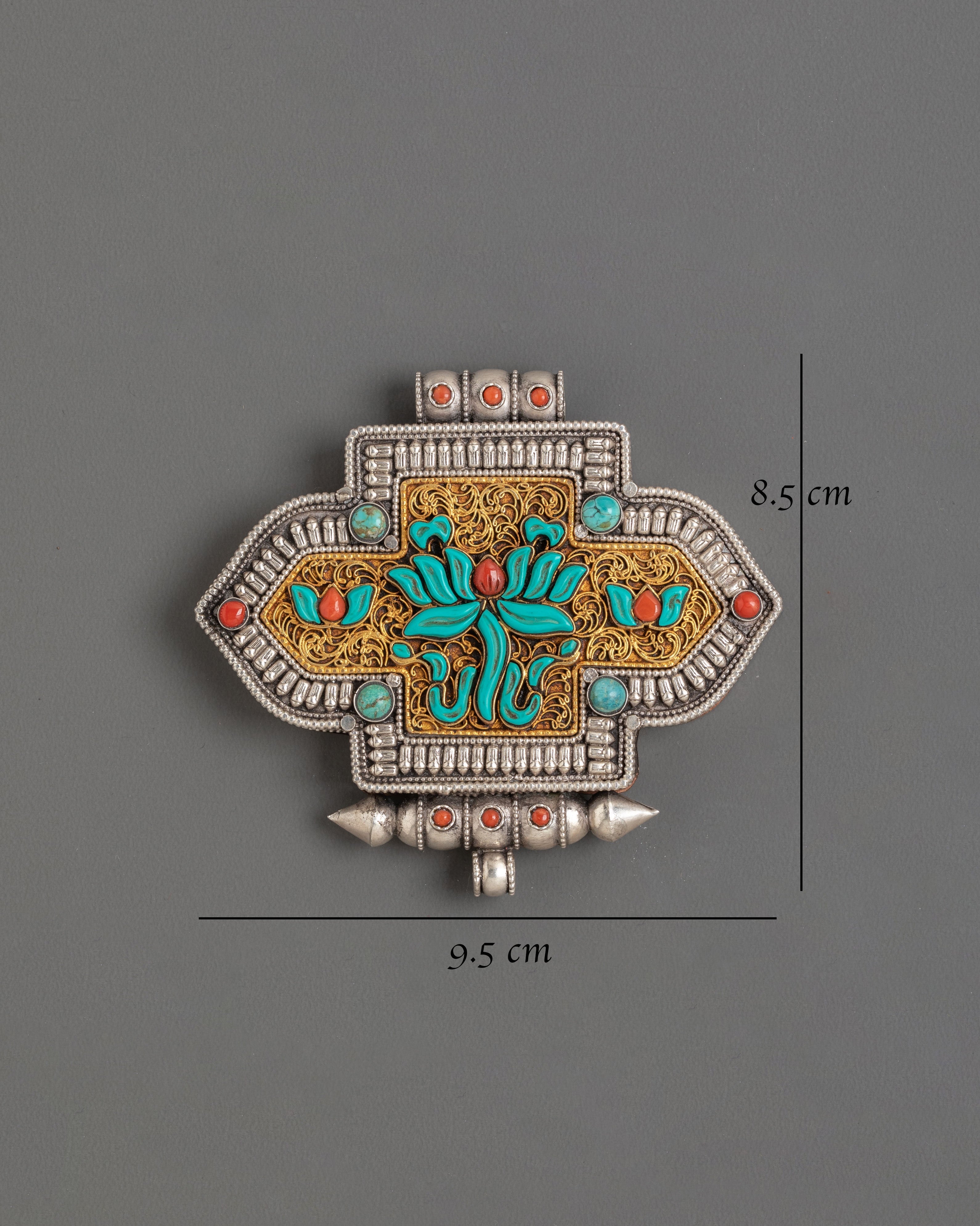 Sacred Buddhist Protective Ghau Box Locket | Tibetan Prayer Amulet Pendant