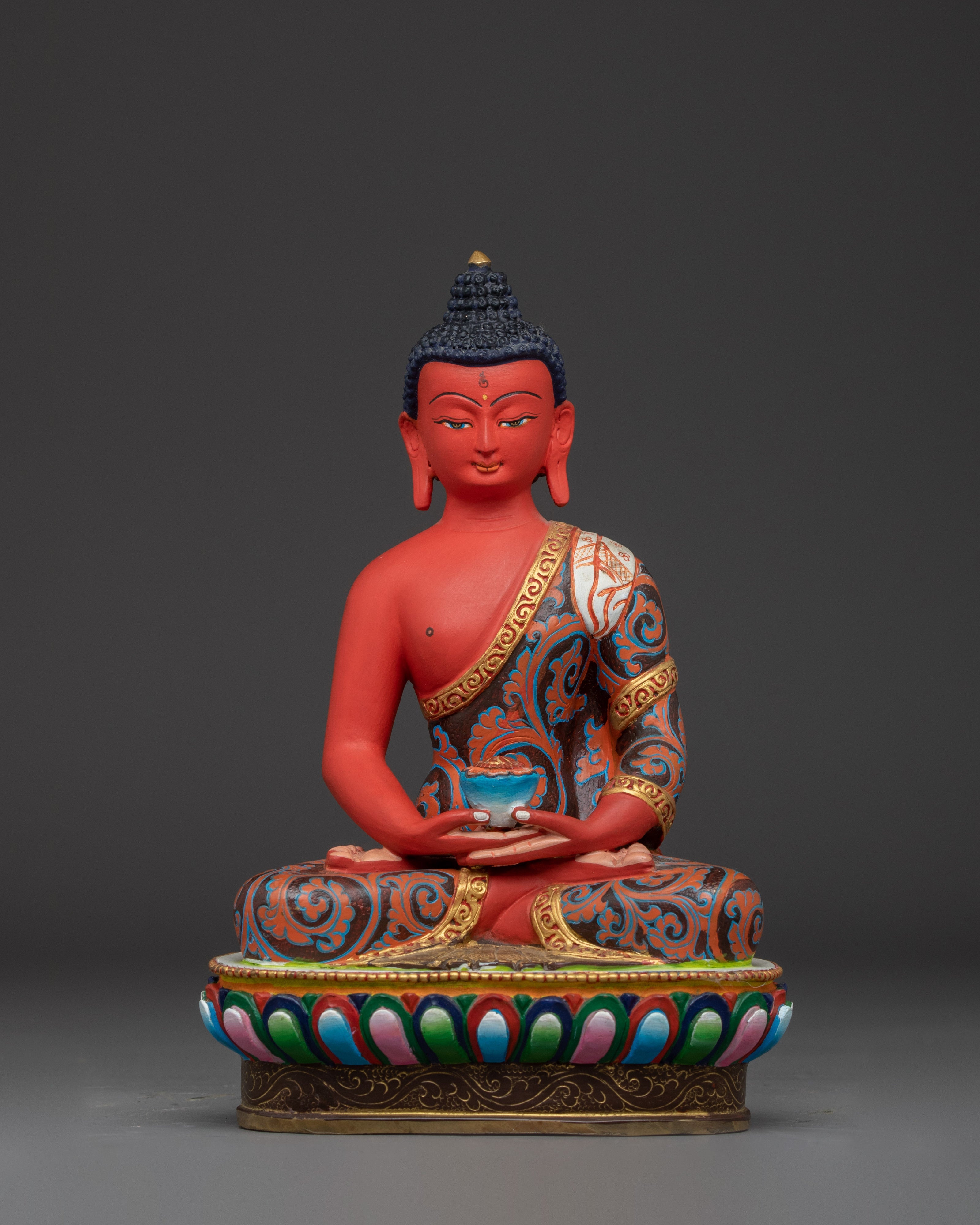 Colorful Three Buddha Statue Set | Wisdom and Peace Decor