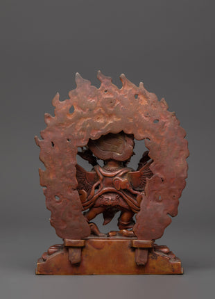 Hayagriva Statue in Oxidized Copper | Fierce Guardian Deity