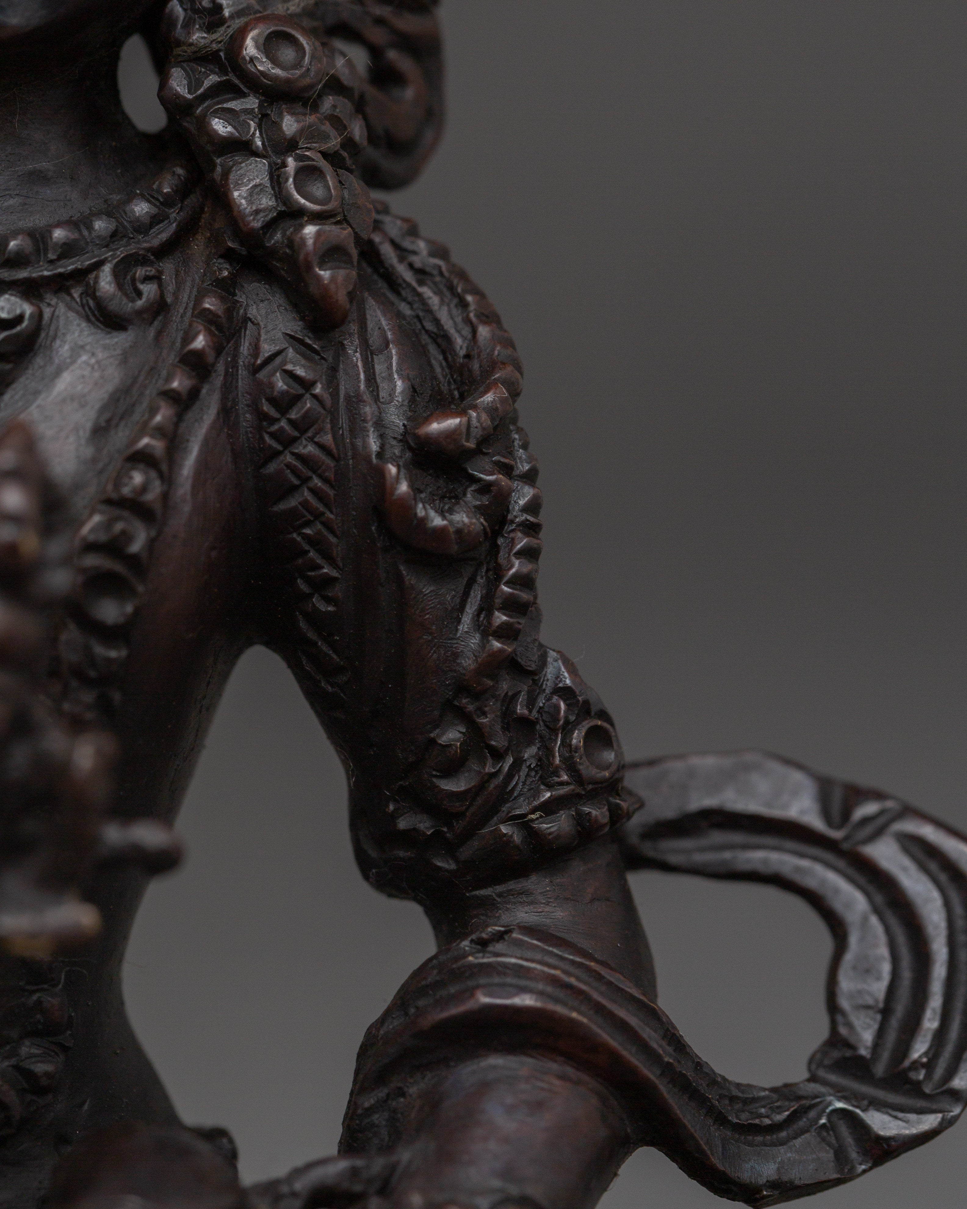 Oxidized Copper Vajrasattva | Statue for Meditation & Blessings