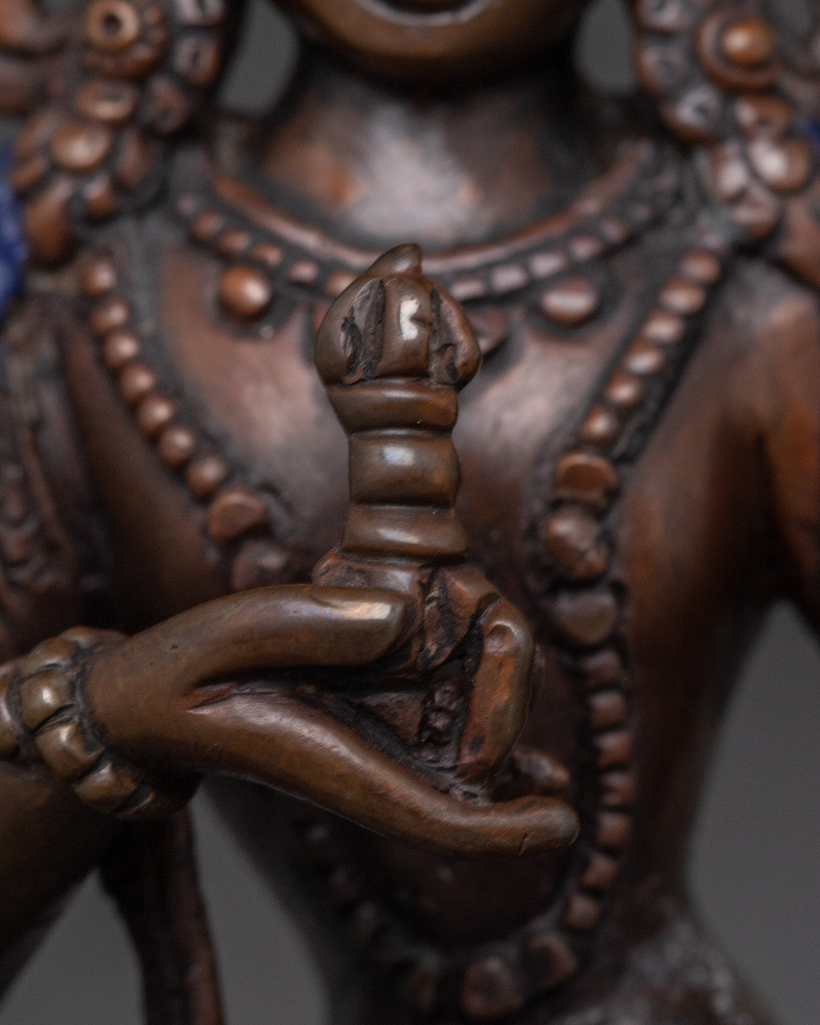 Handmade Copper Statue of Vajrasattva | Dorje Sempa - Symbol of Purification