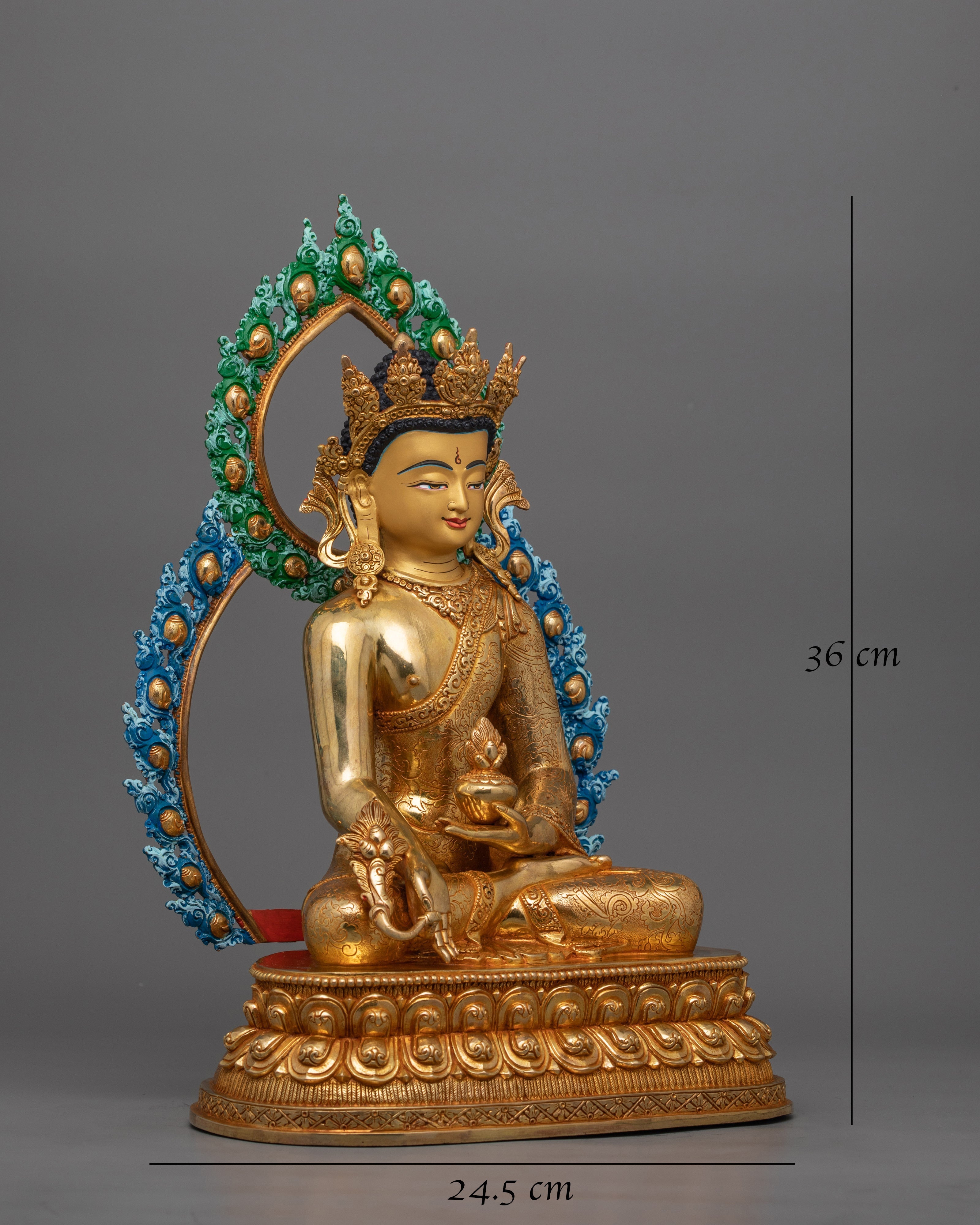 Buddhist Altar Bhaisajyaguru Healing Buddha Figurine