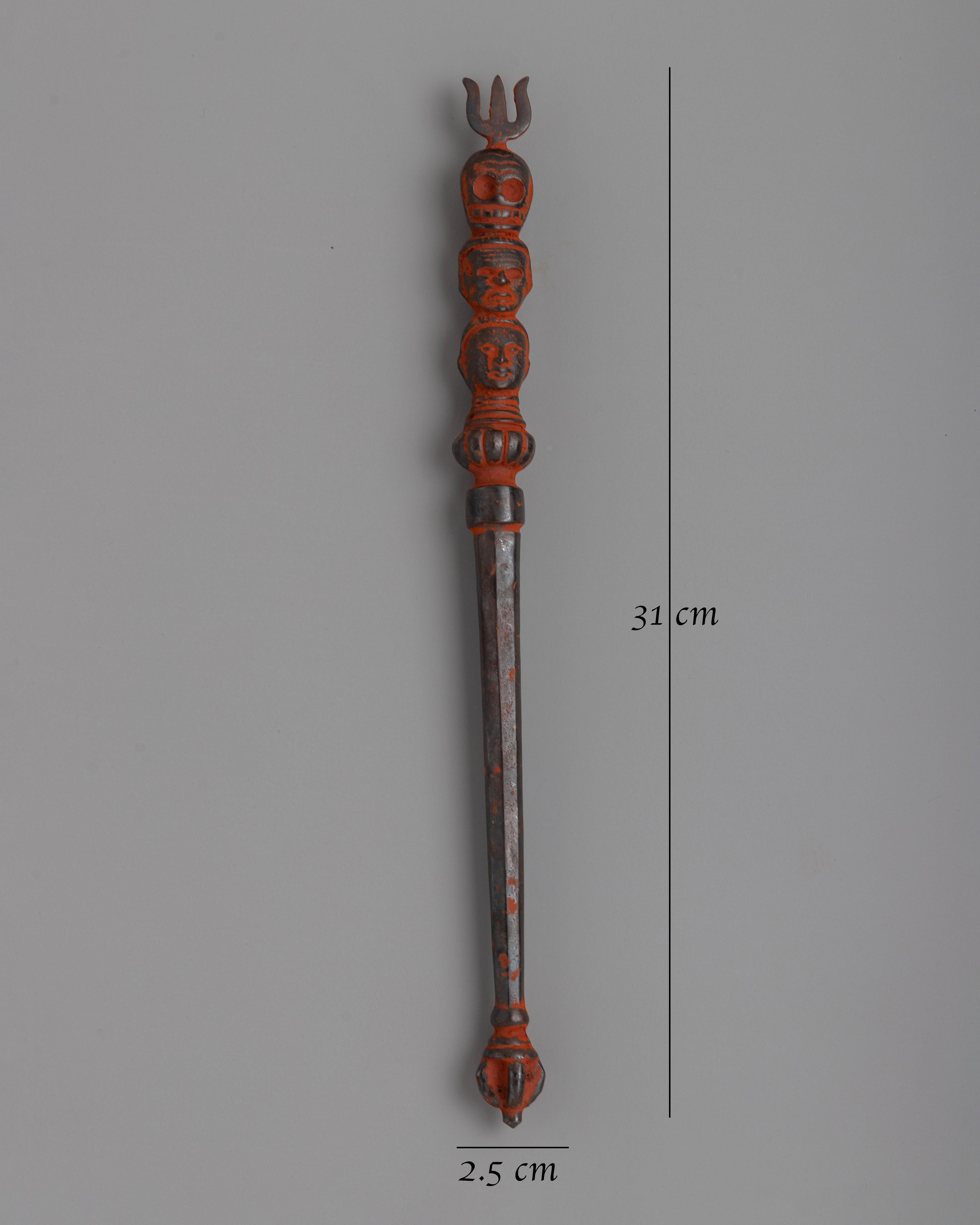 Traditional Sacred Trishul Dagger | Spiritual Artifact for Meditation and Ceremonies