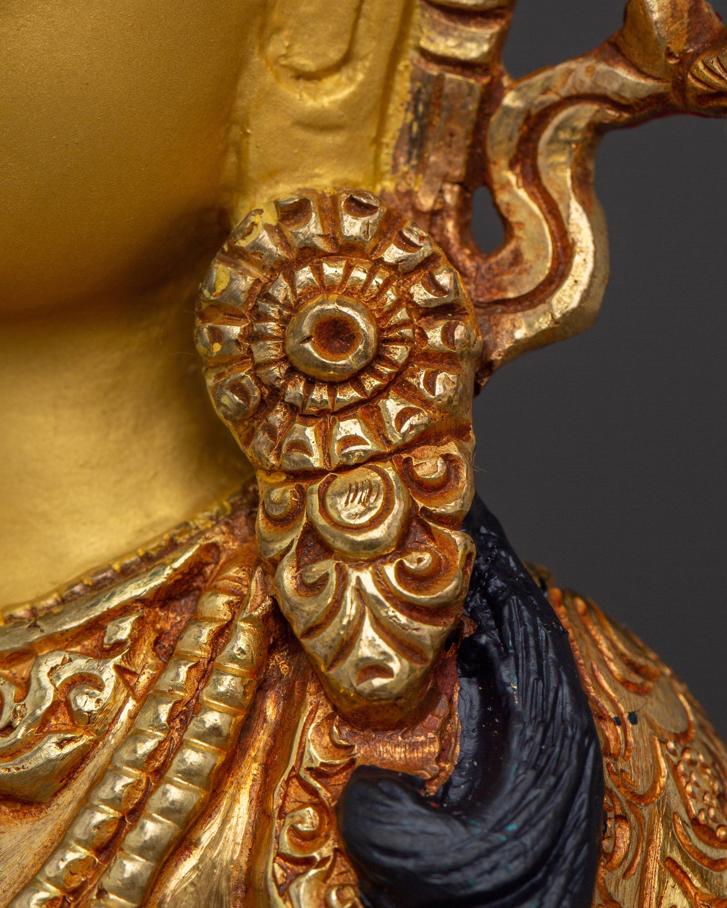 Handcrafted Avalokiteshvara Copper Statue | Deity Chenrezig Art for Meditation